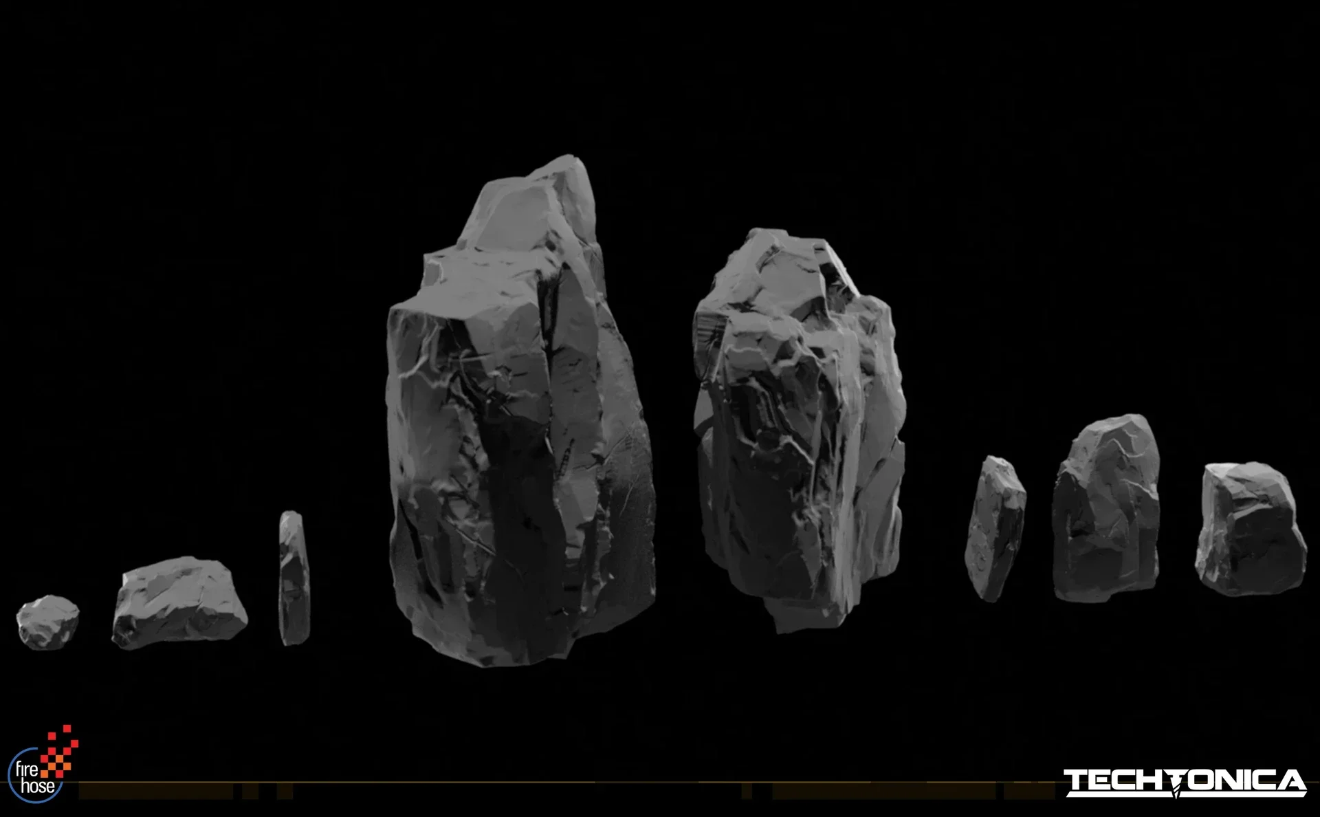 High Poly Rock Sculpts