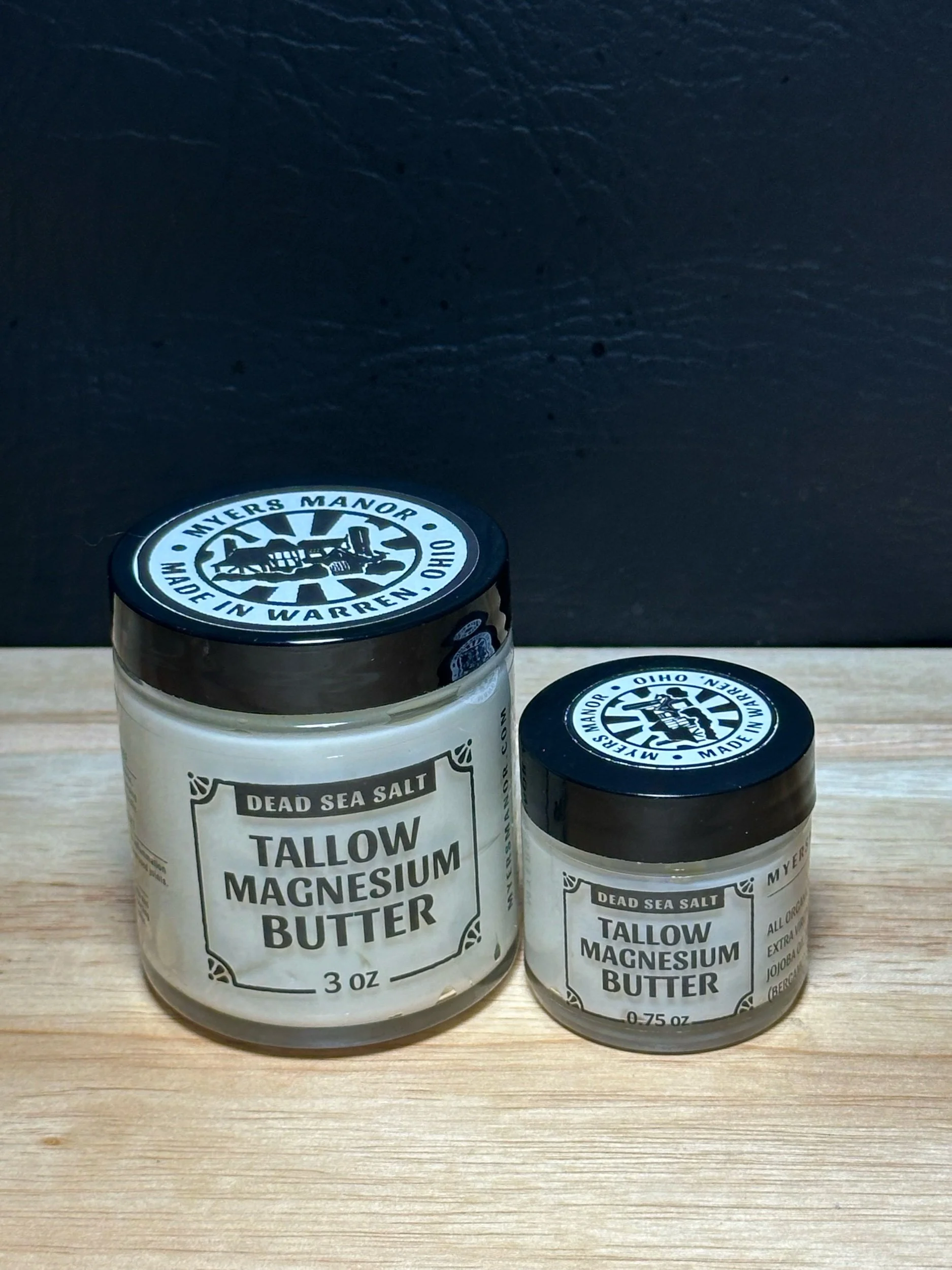 Dead Sea Salt Infused Tallow Magnesium Body Butter Travel Size