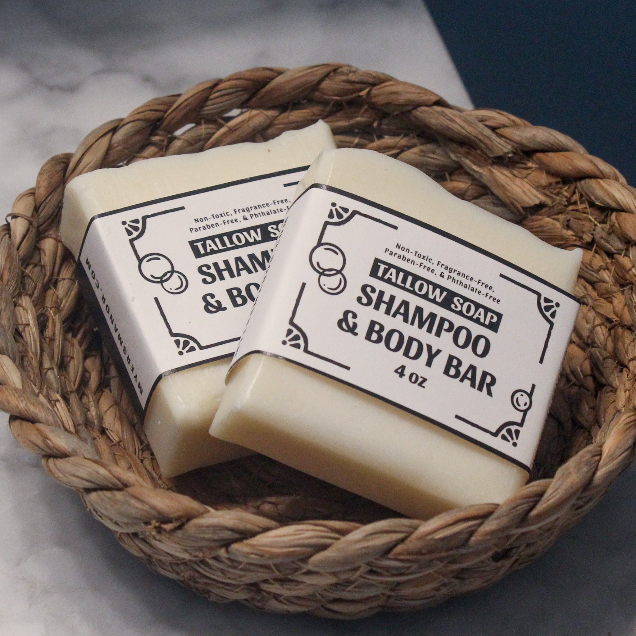 Tallow Soap Shampoo & Body Bar - 4 oz.