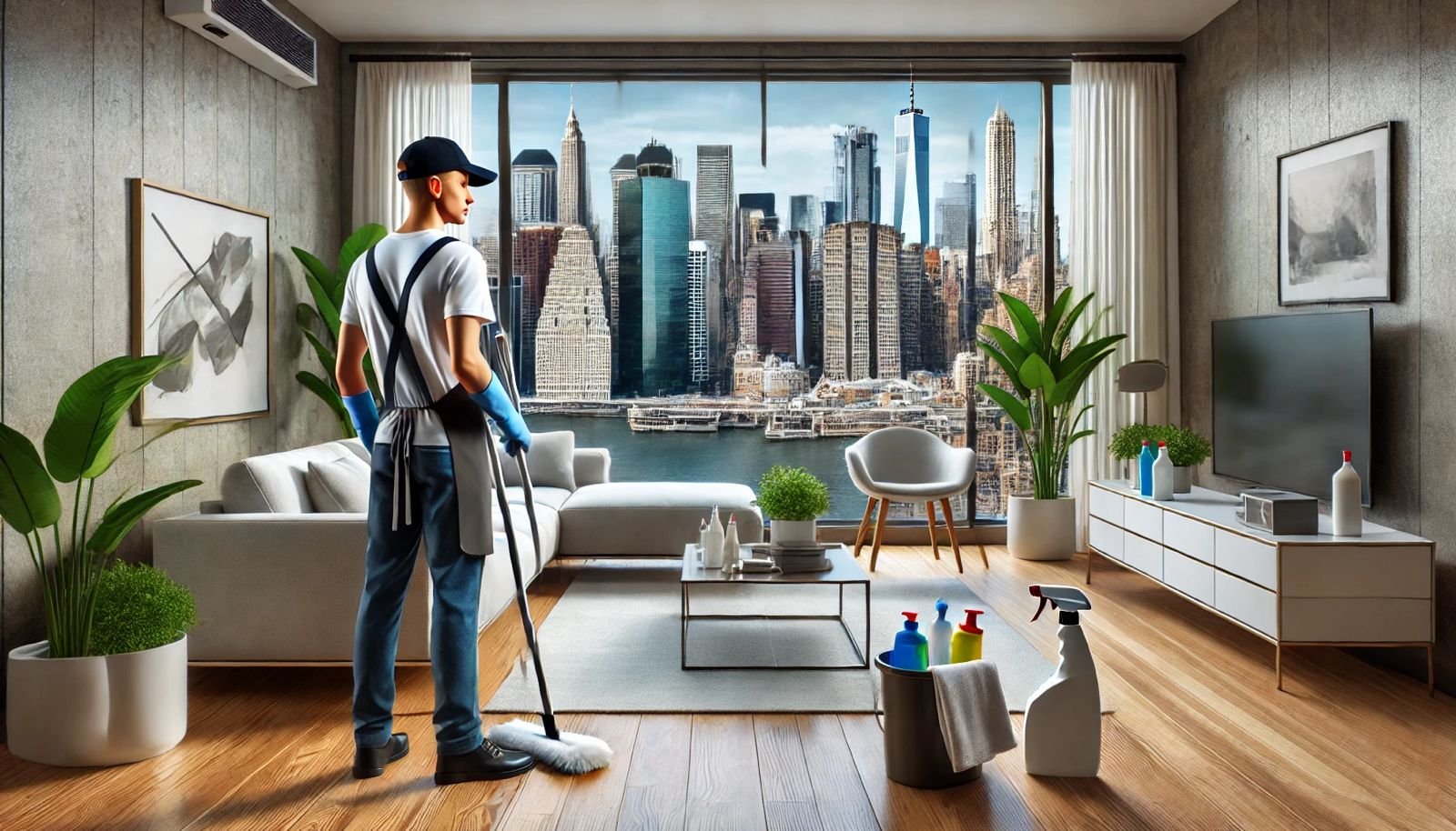 What is the average cleaner hourly rate in NYC? 
