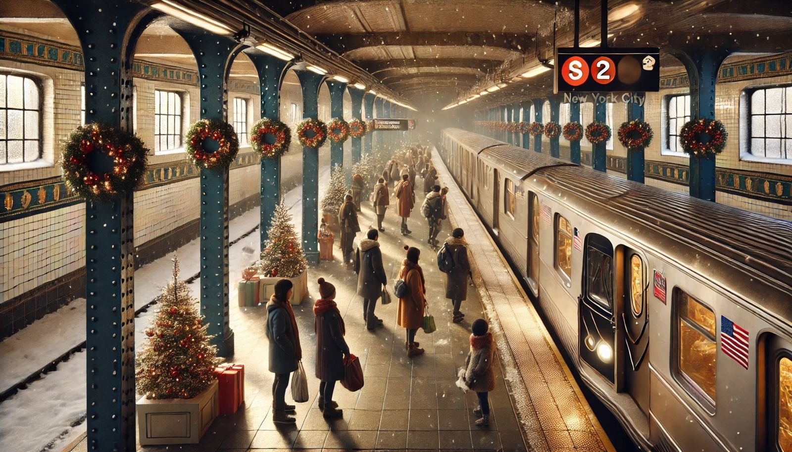 Does the subway run on Christmas Day in New York?