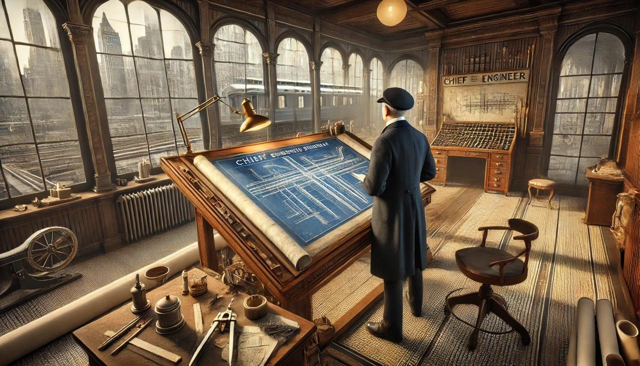 Who was the chief engineer of the first New York subway?