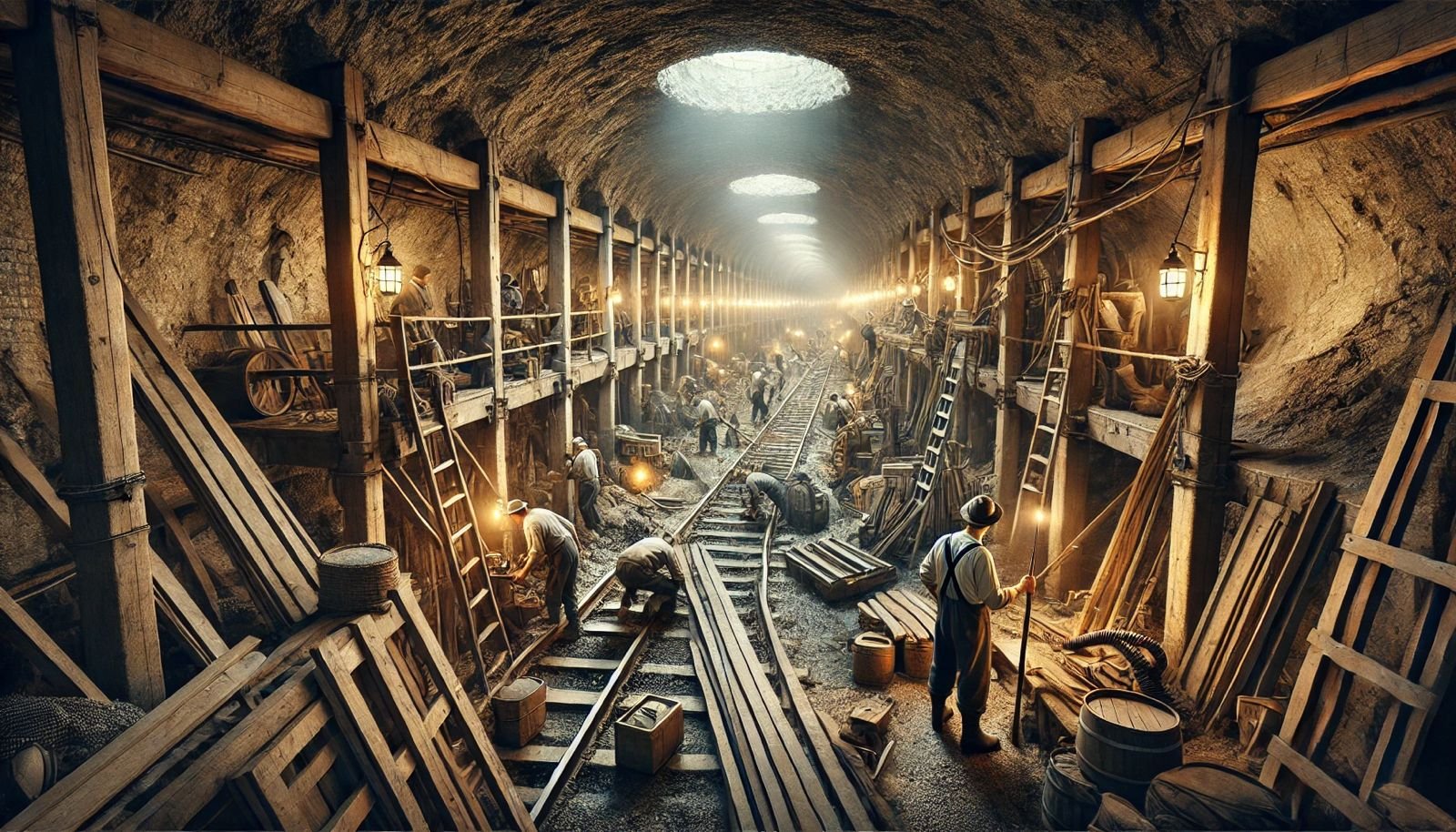Who built the NYC subway tunnel?