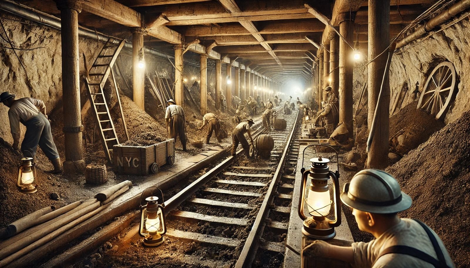 How were the NYC subway tunnels dug?