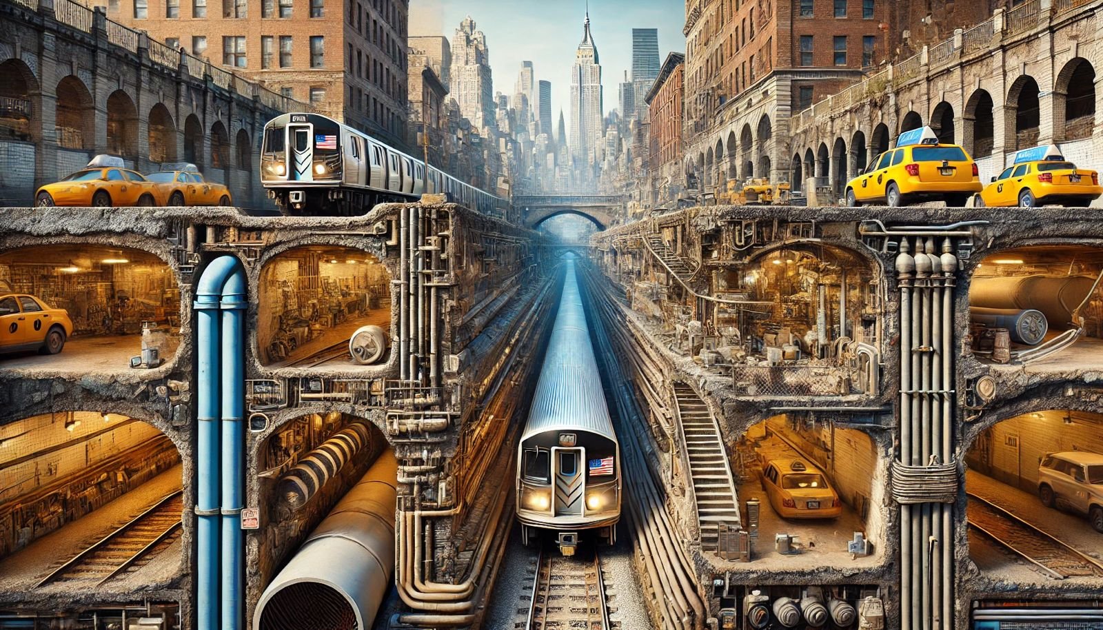 Why does New York have so many underground tunnels?