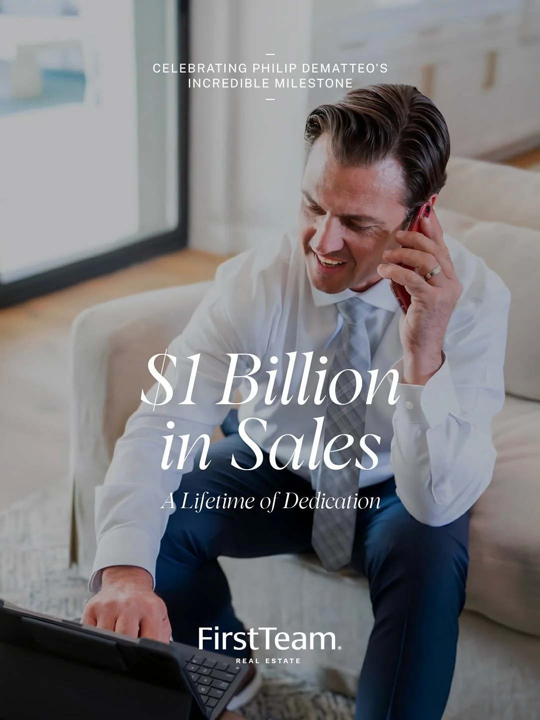 A billion-dollar career, built one client at a time.
Congratulations to Philip DeMatteo on officially surpassing $1 Billion in career sales — a legacy of consistency, trust, and results.
From record-setting listings to iconic properties, his jo