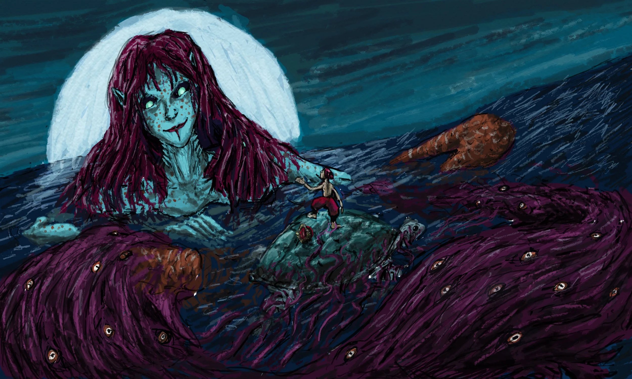 Little Red Fishing Boy and the Big Bad Fish