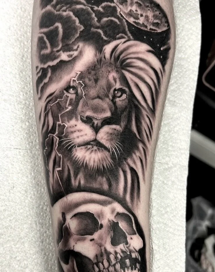 Realism Lion Tattoo