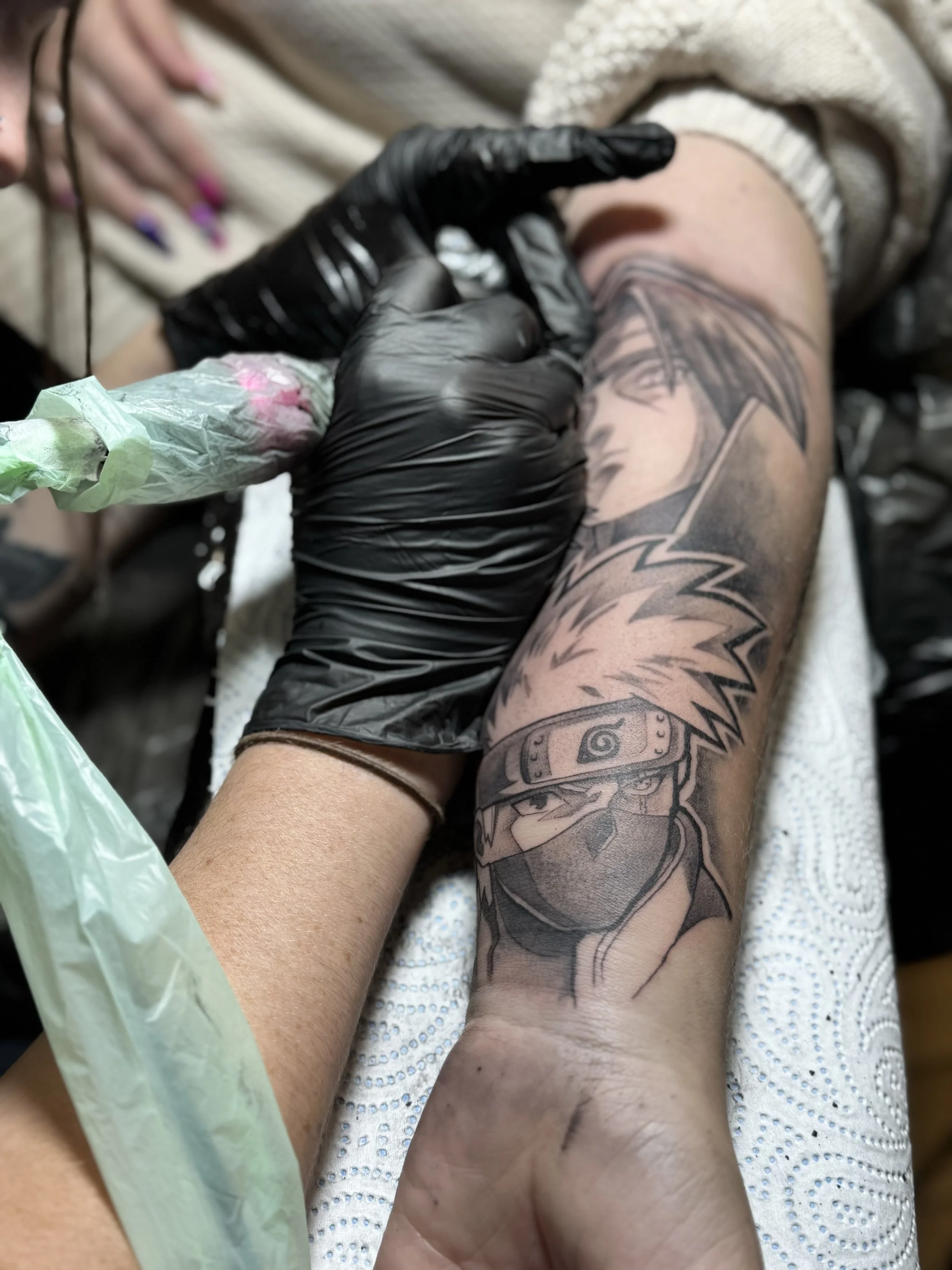 Anime tattoo Bristol custom design