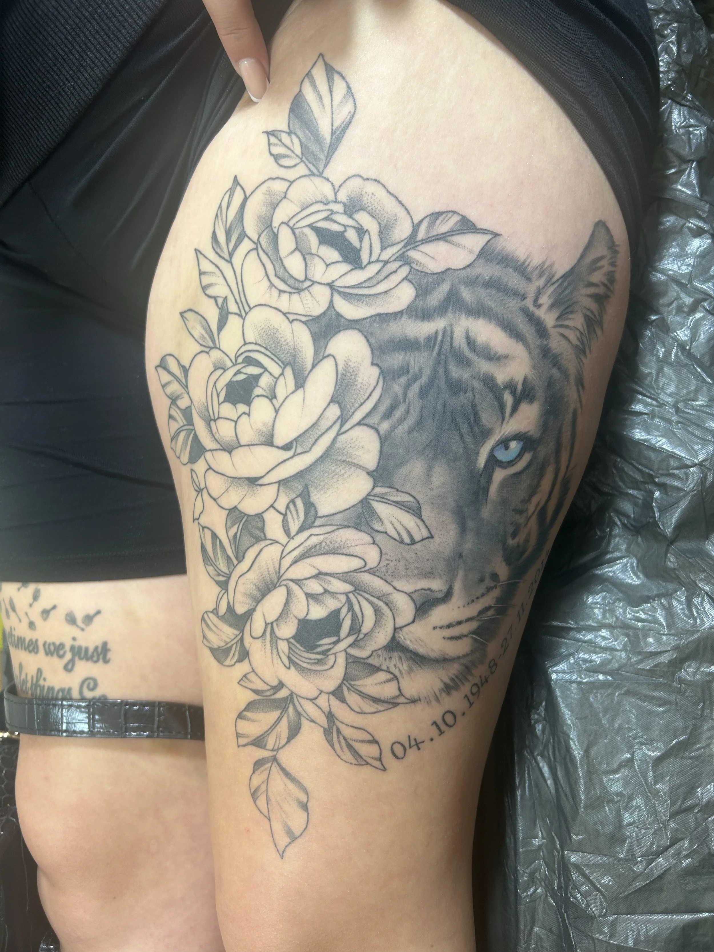 Healed realistic tattoo