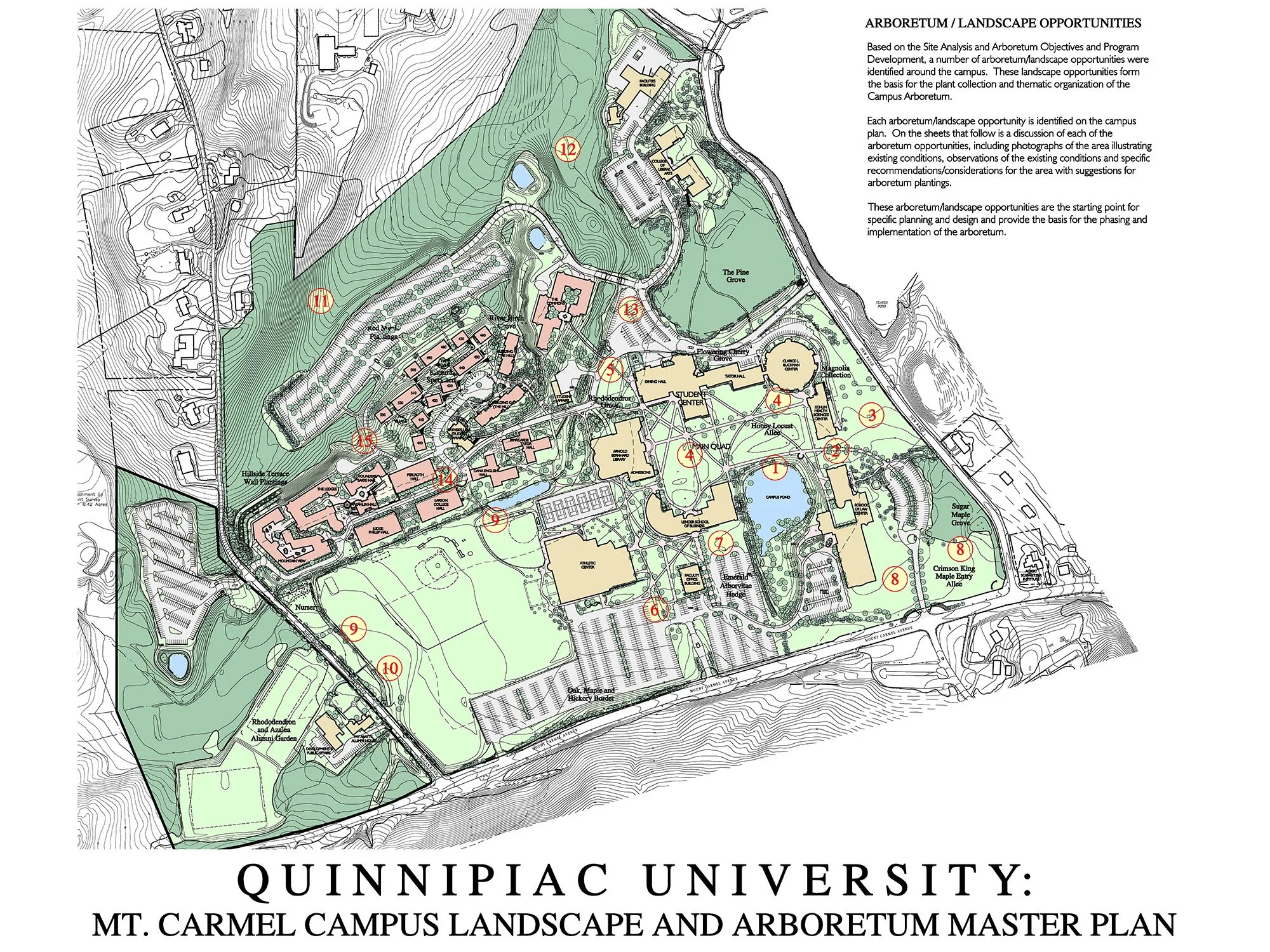 Quinnipiac University – Landscape and Arboretum Master Plan