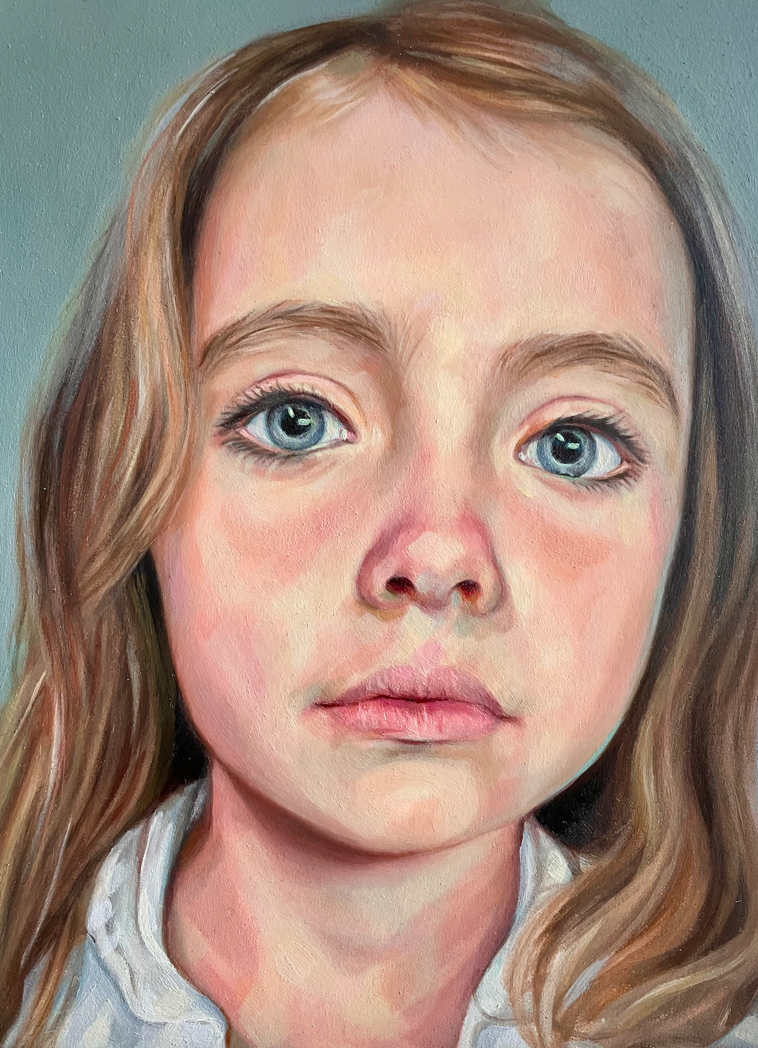 Cece. Oil on paper on wood panel. 15x20 cm