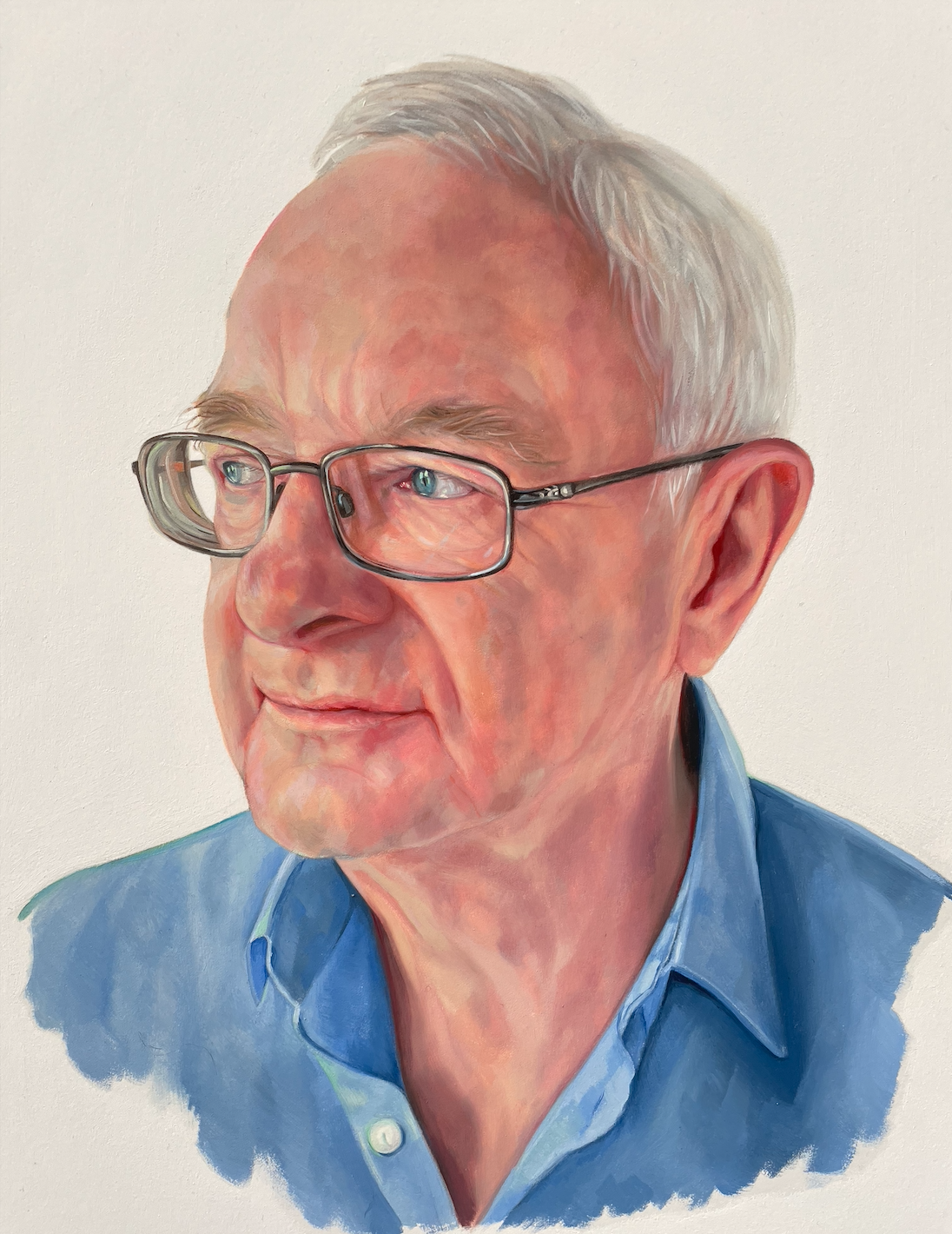 David. Oil on paper on wood panel 