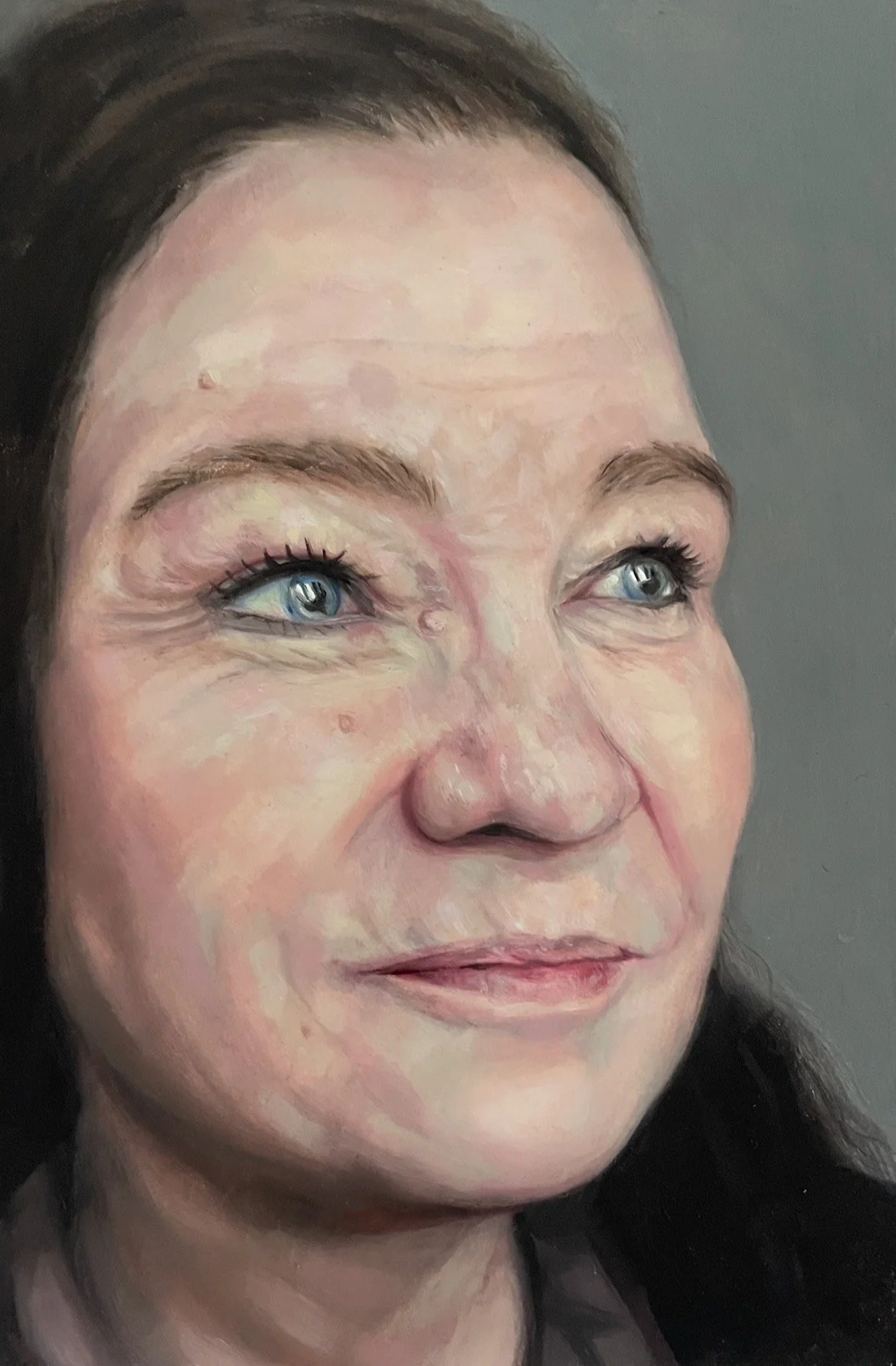 Moyra. oil on paper on wood panel. 10x15cm 