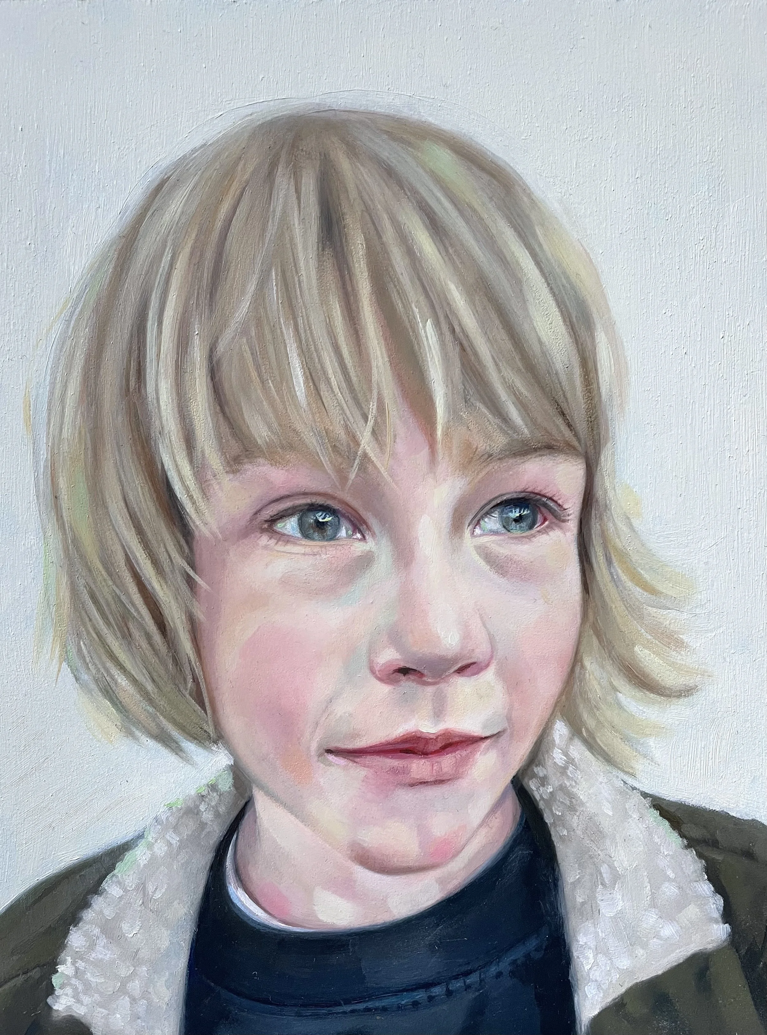 oil on paper on wood panel. 15 x 20 cm