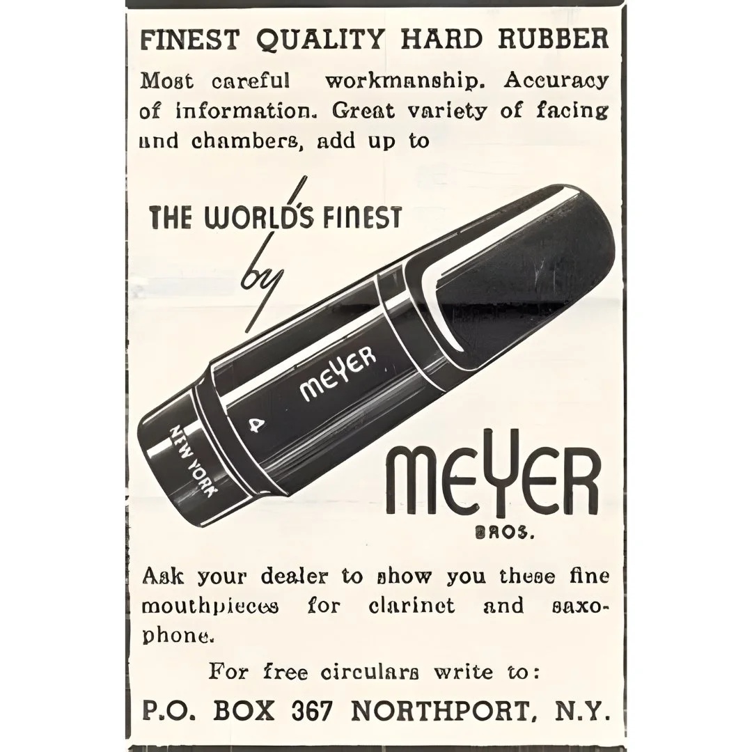 In the Meyer Bros New York era, precision workmanship, carefully cut facings, and a wide range of chambers gave players the flexibility they needed to shape their own sound.

These early designs defined the clarity, balance, and responsiveness that w
