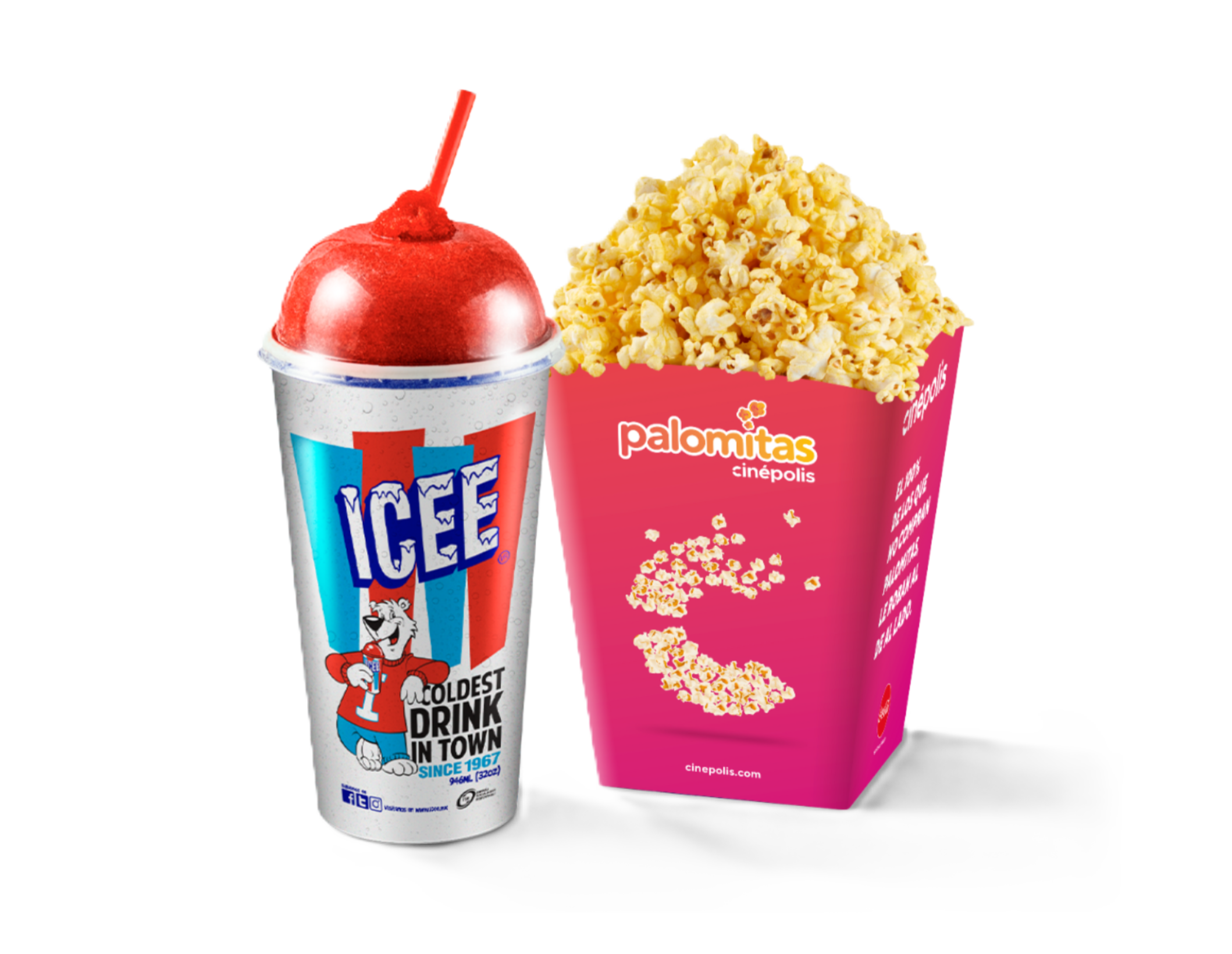 ICEE + Palomitas grandes