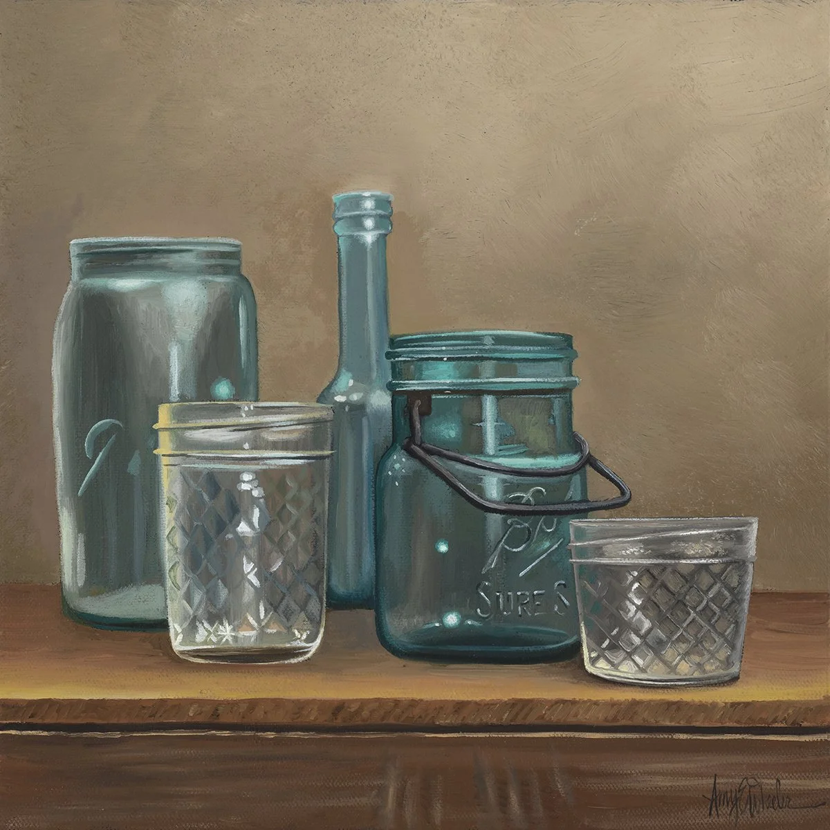 Four Jars and a Bottle