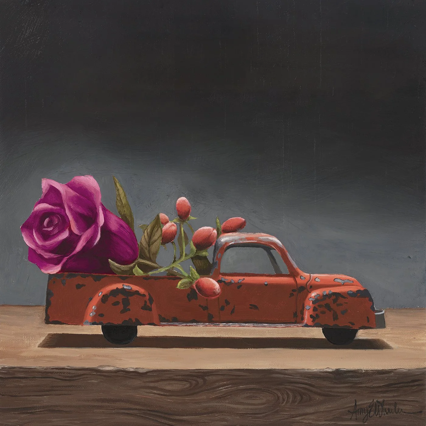 Rose, St, John's Wort, Toy Truck