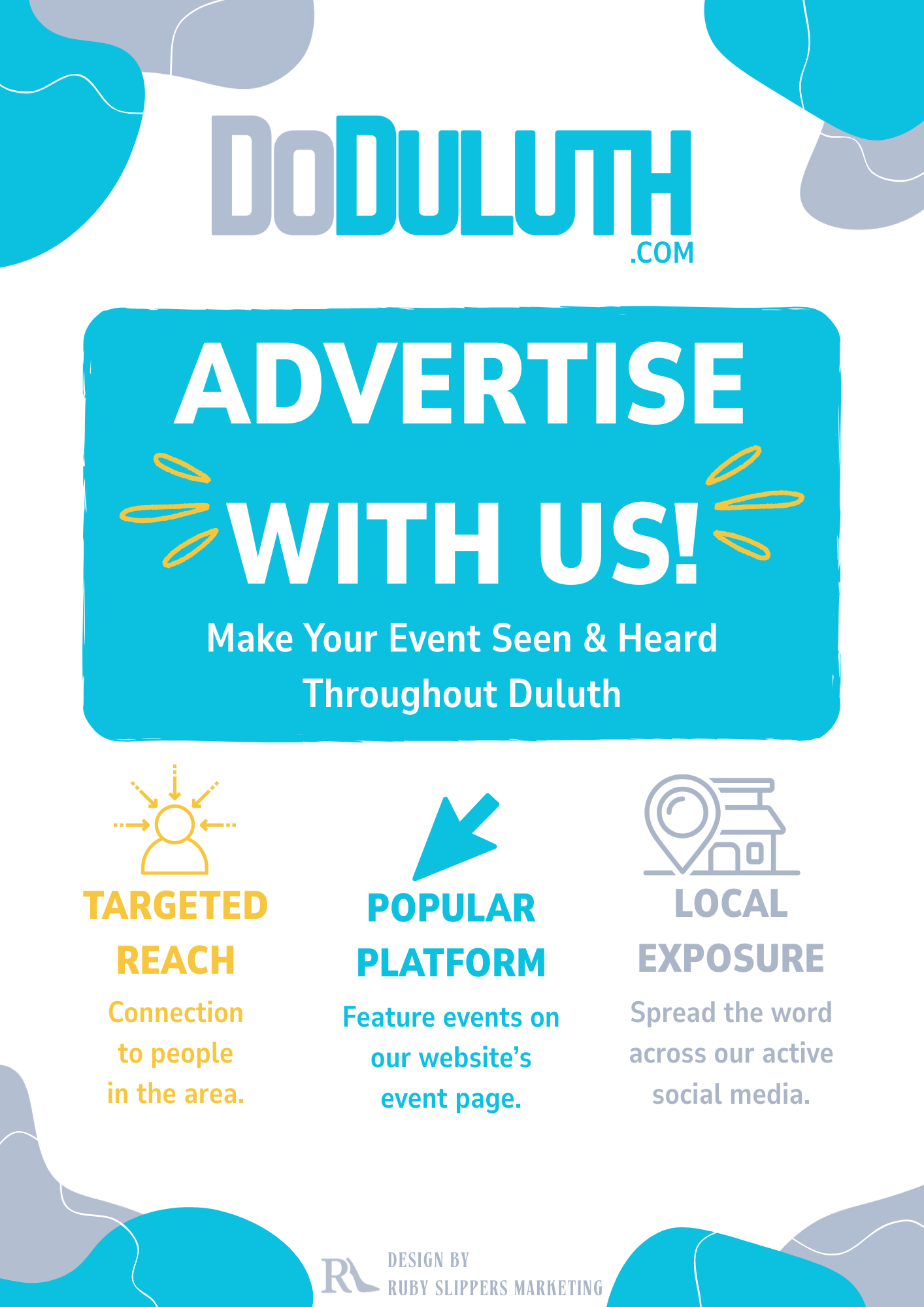 Menu Design 2: Includes more graphics and less text. 