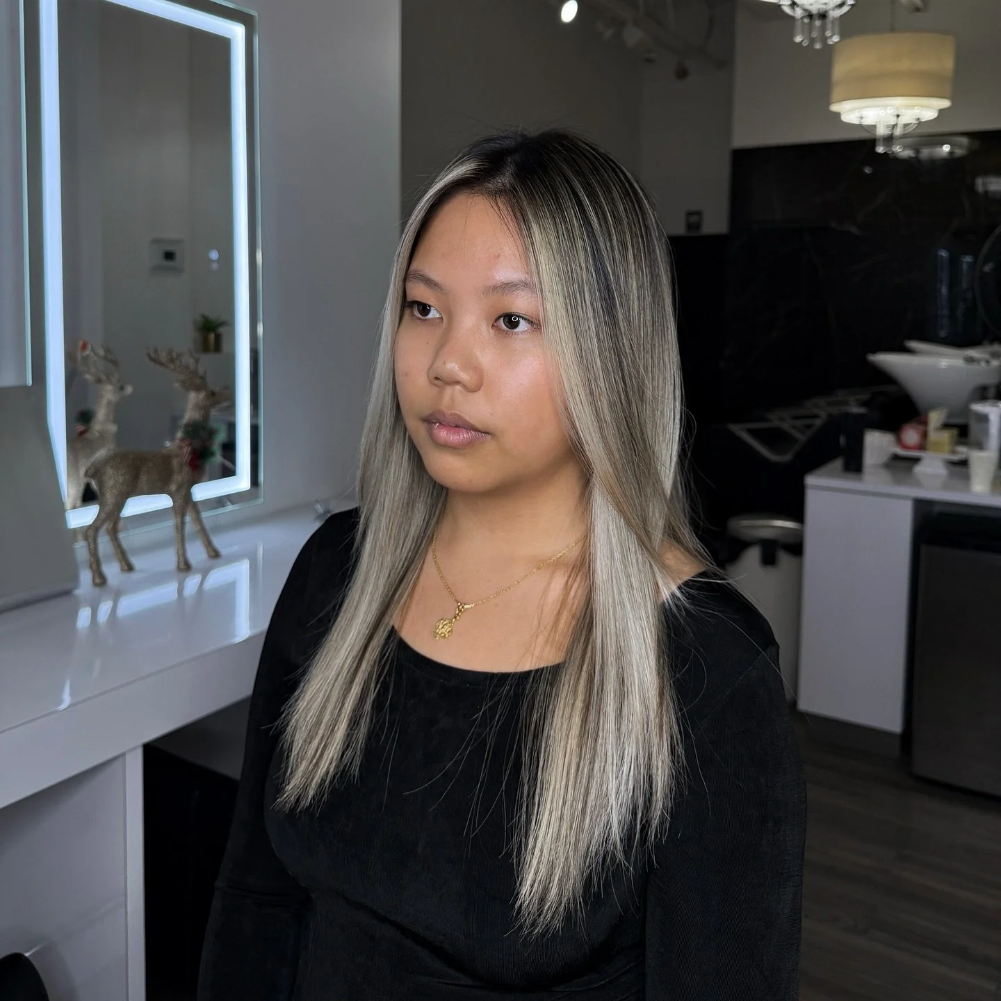 Platinum Balayage by Katya &amp; Nastya

At BlondMe, we&rsquo;re experts in transforming your hair into a masterpiece with techniques like:
🌟 Airtouch
🌟 Low maintenance techniques 
🌟 Reverse techniques 
🌟 Colour corrections
🌟 Black-to-Blonde Tra
