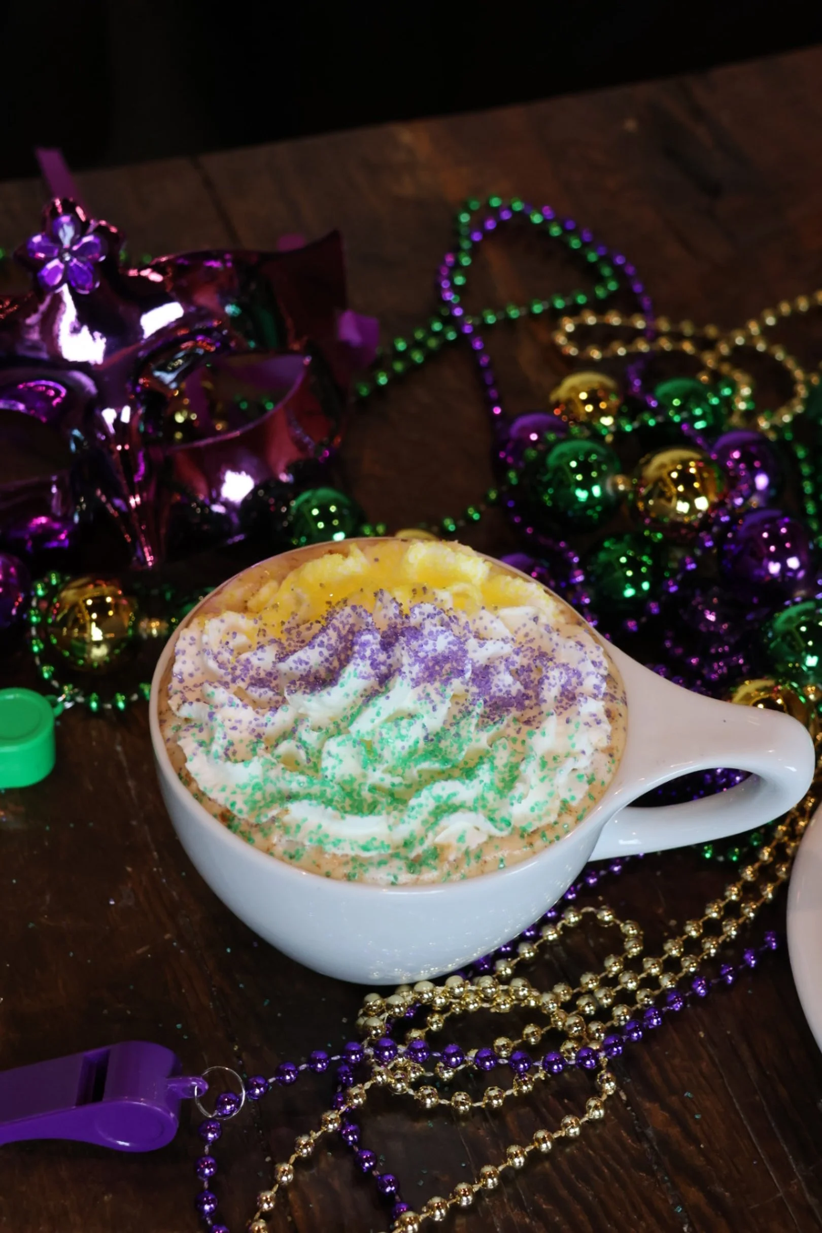 King cake latte