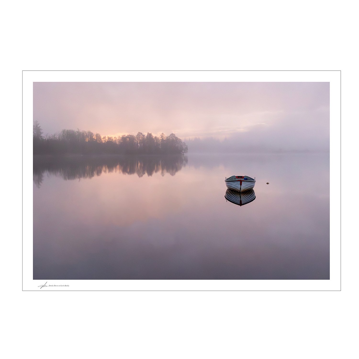Dusky Dawn at Loch Rusky | Silent Morning Reflections