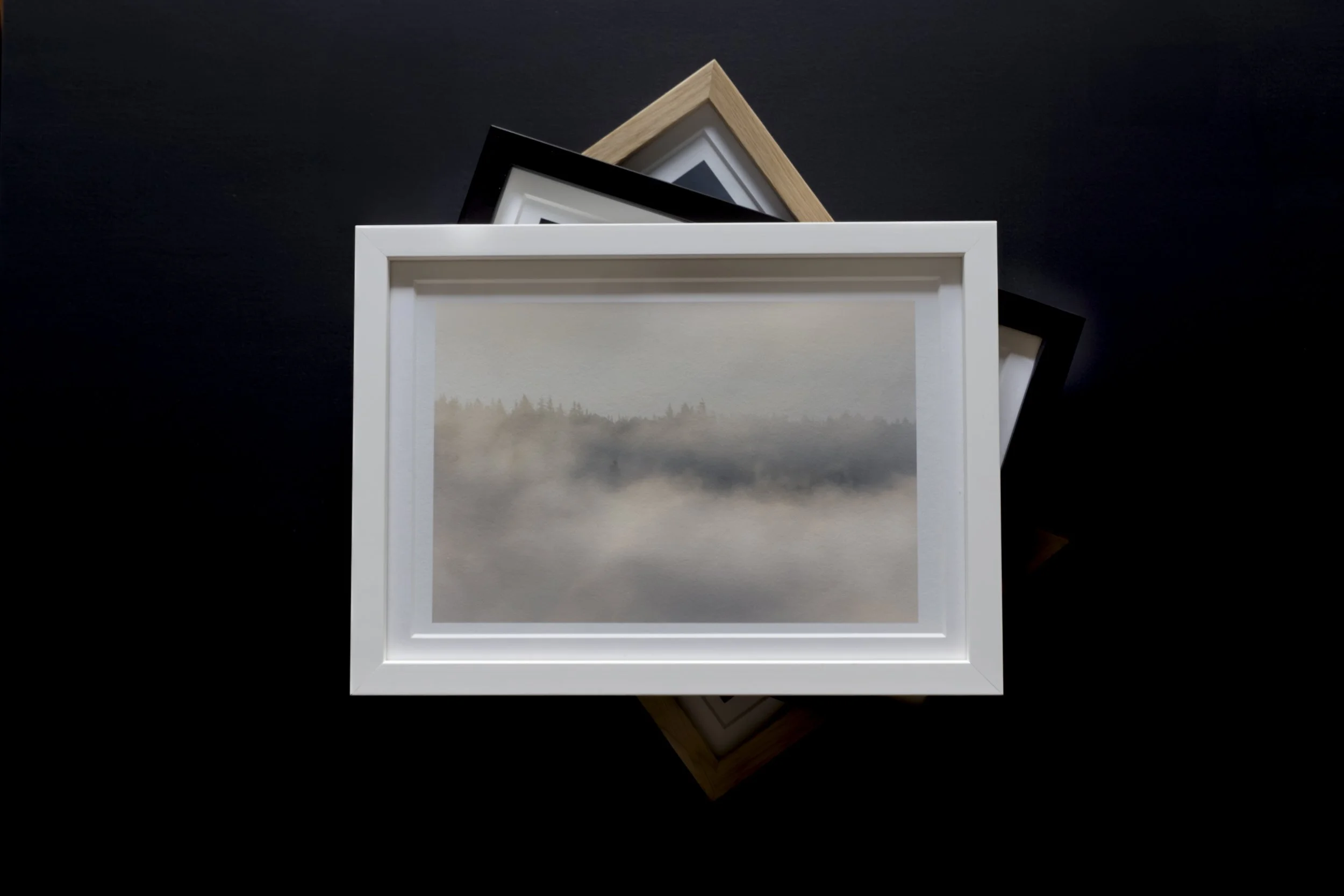 Fine art Photography in a selection of frames in White, black and oak.