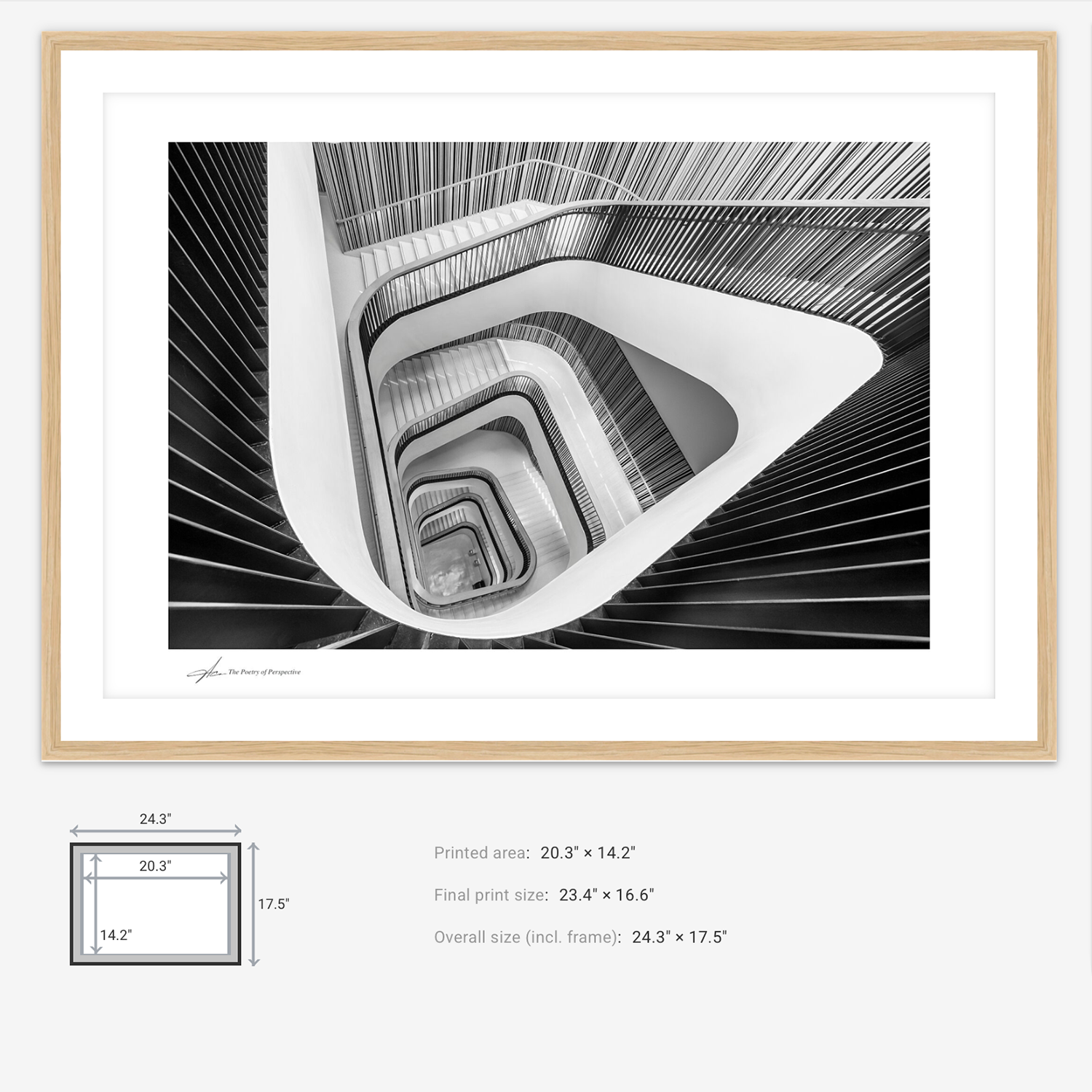 British Photography Award Shortlist, Poetry of Perspective Oak Frame