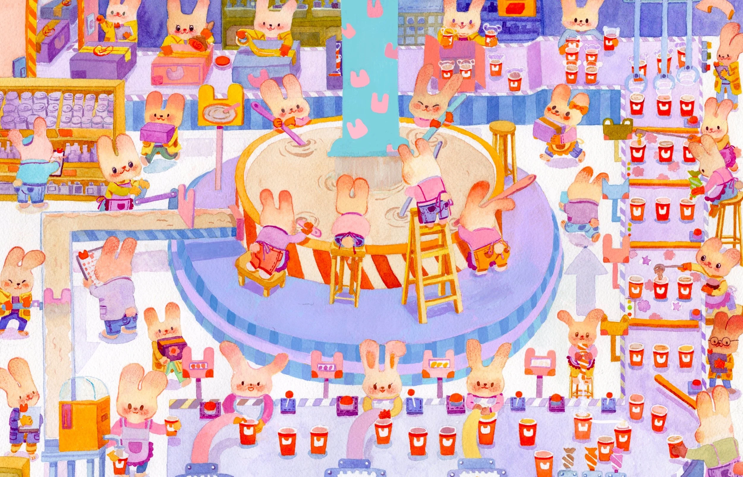 Bunny bubble tea factory