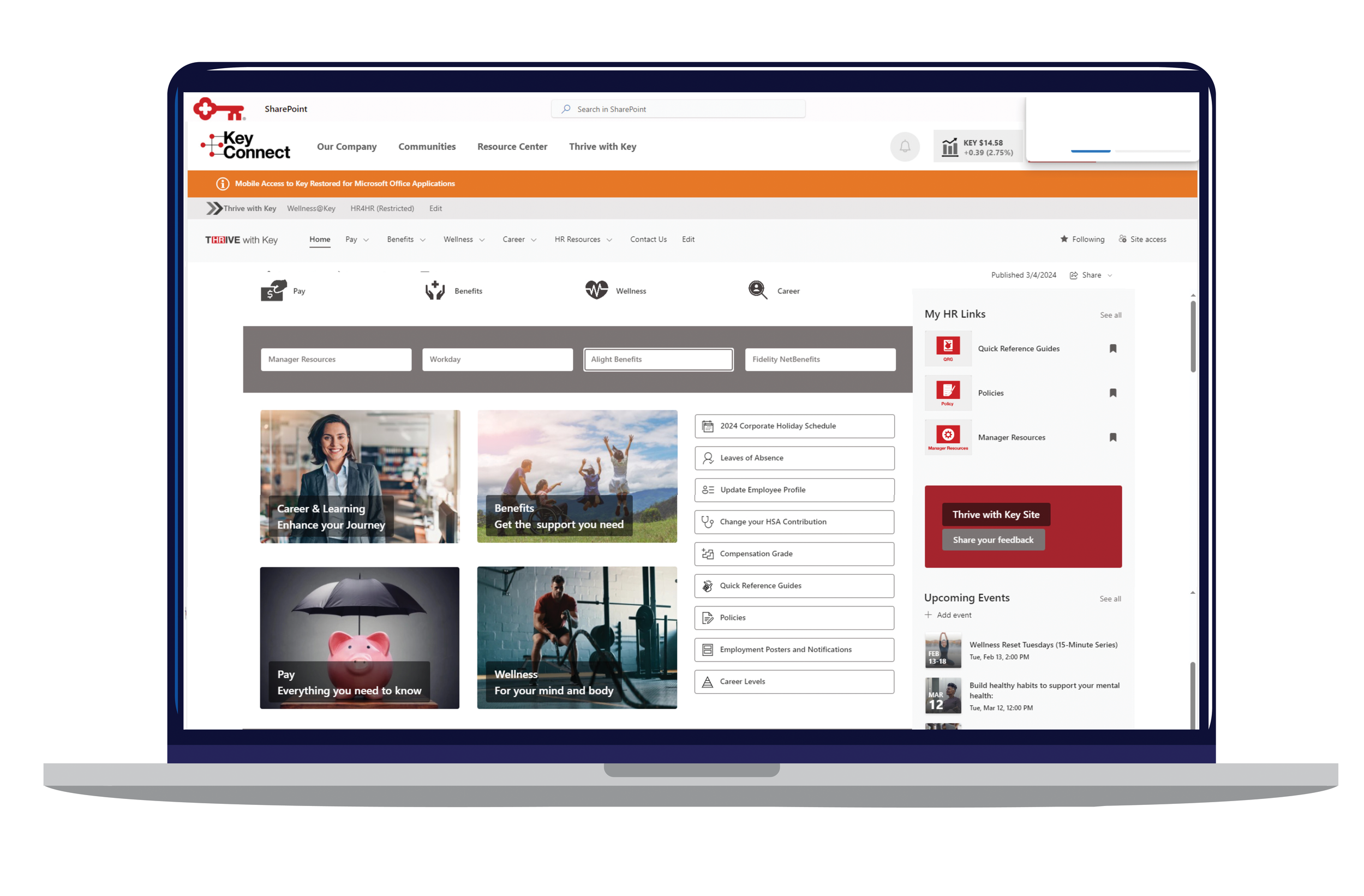 HR platform homepage prototype