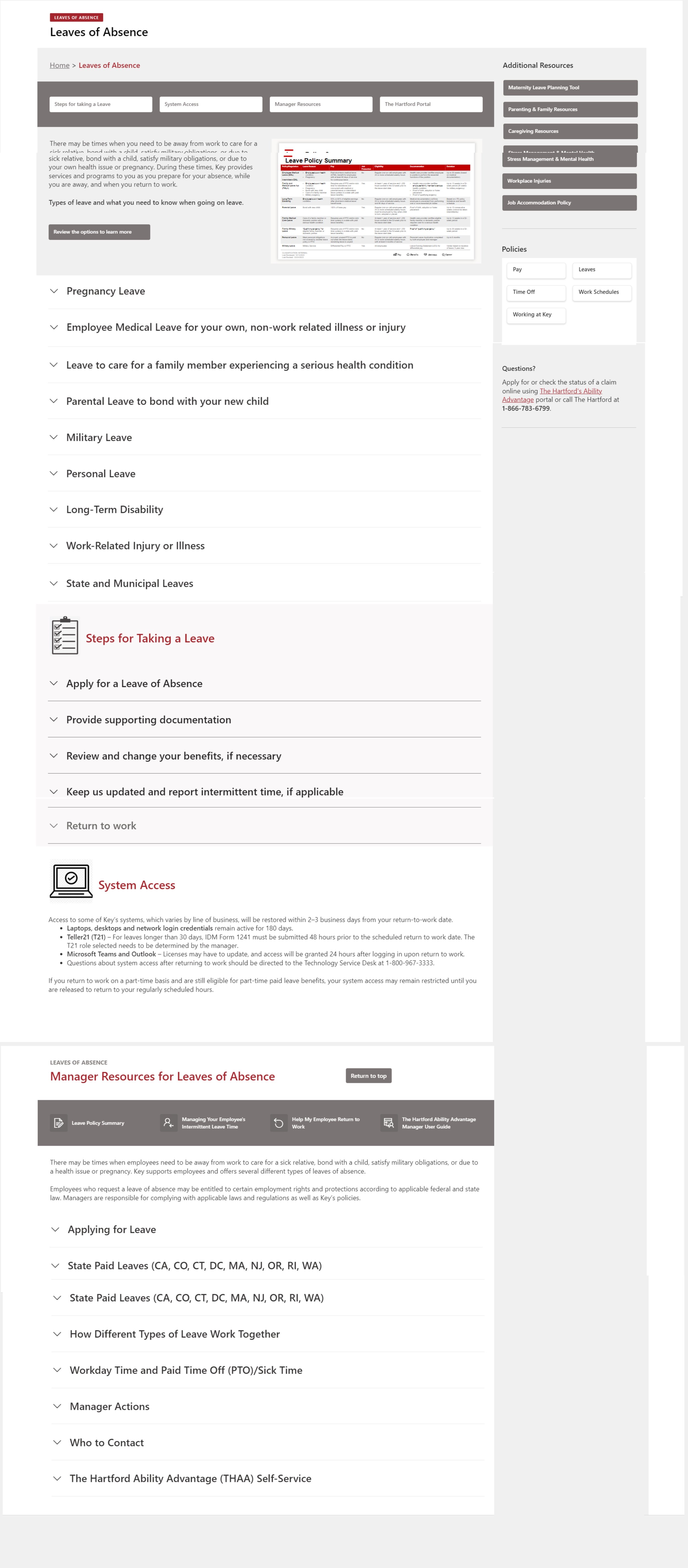 Policy drawer expanded