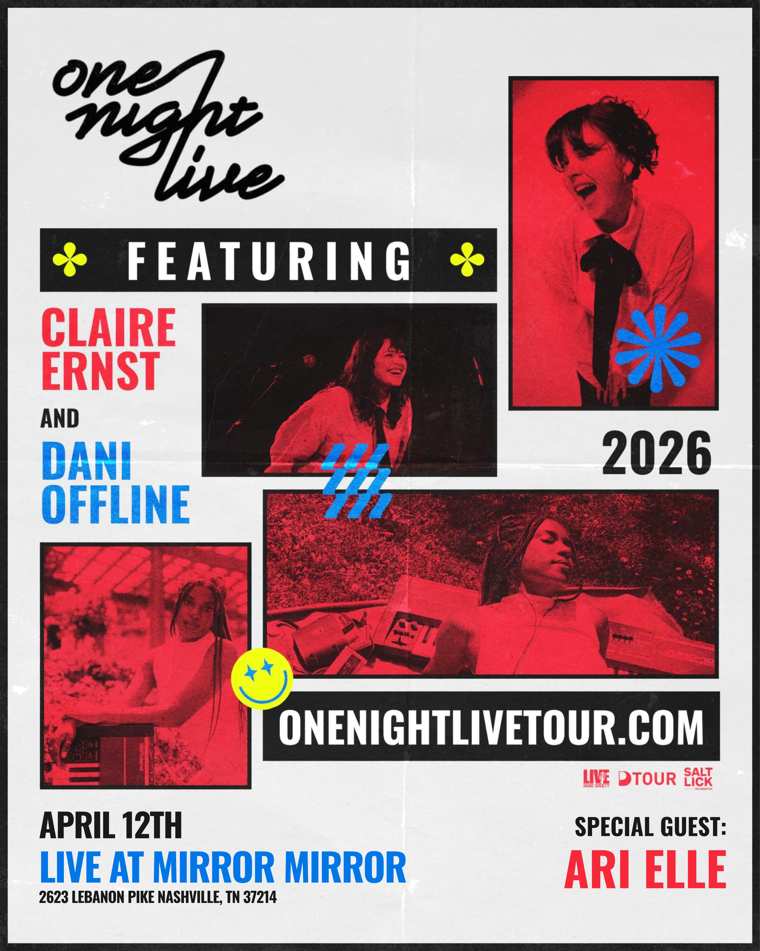 One Night Live Infuses R&B, Pop, and Jazz featuring Claire Ernst and Dani Offline