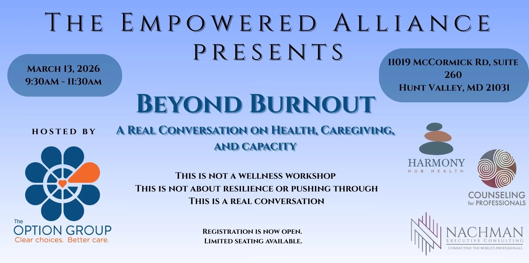 Beyond Burnout - A Conversation on Health, Caregiving and Capacity