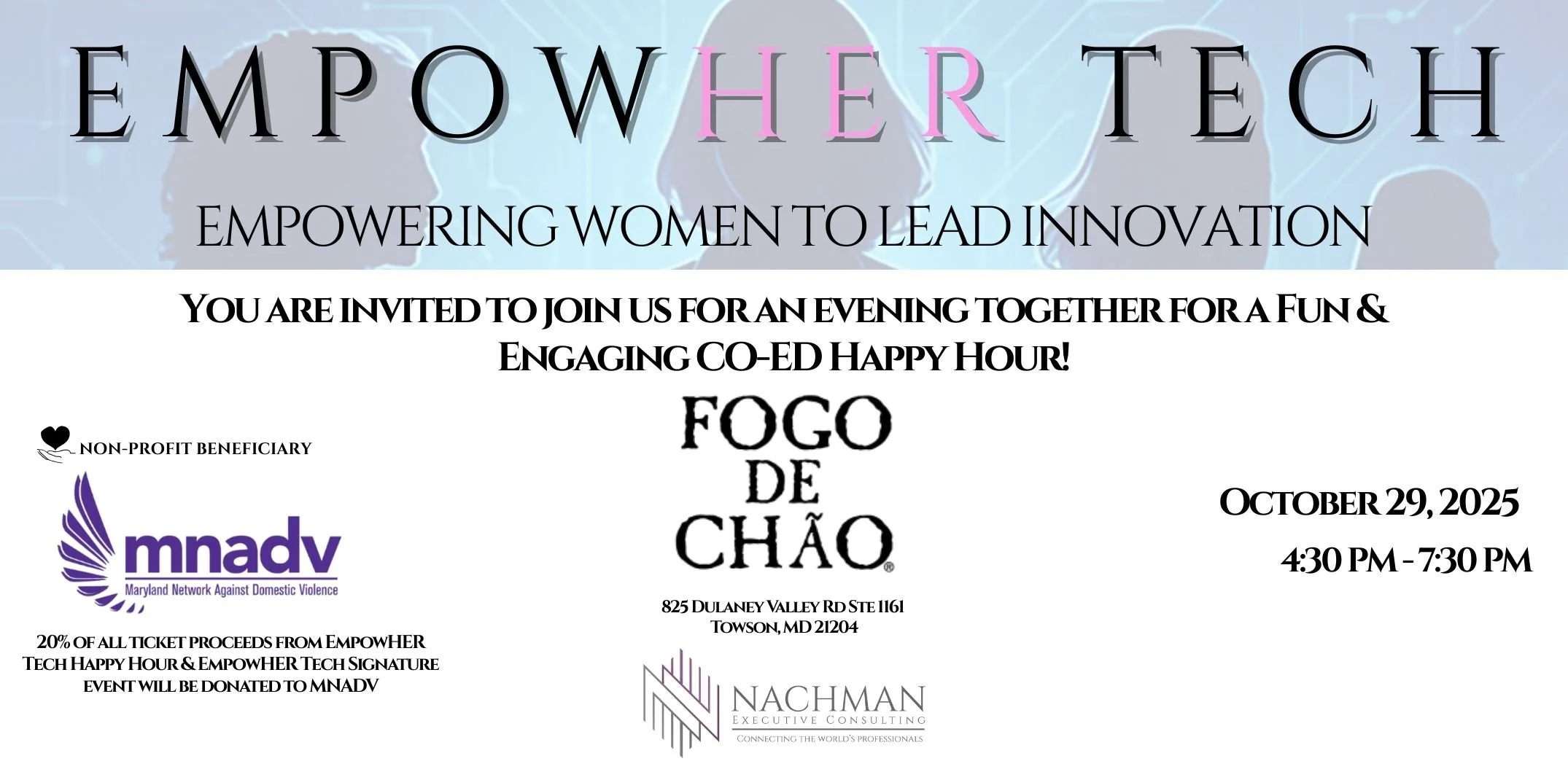 EmpowHER TECH; CO-ED Happy Hour