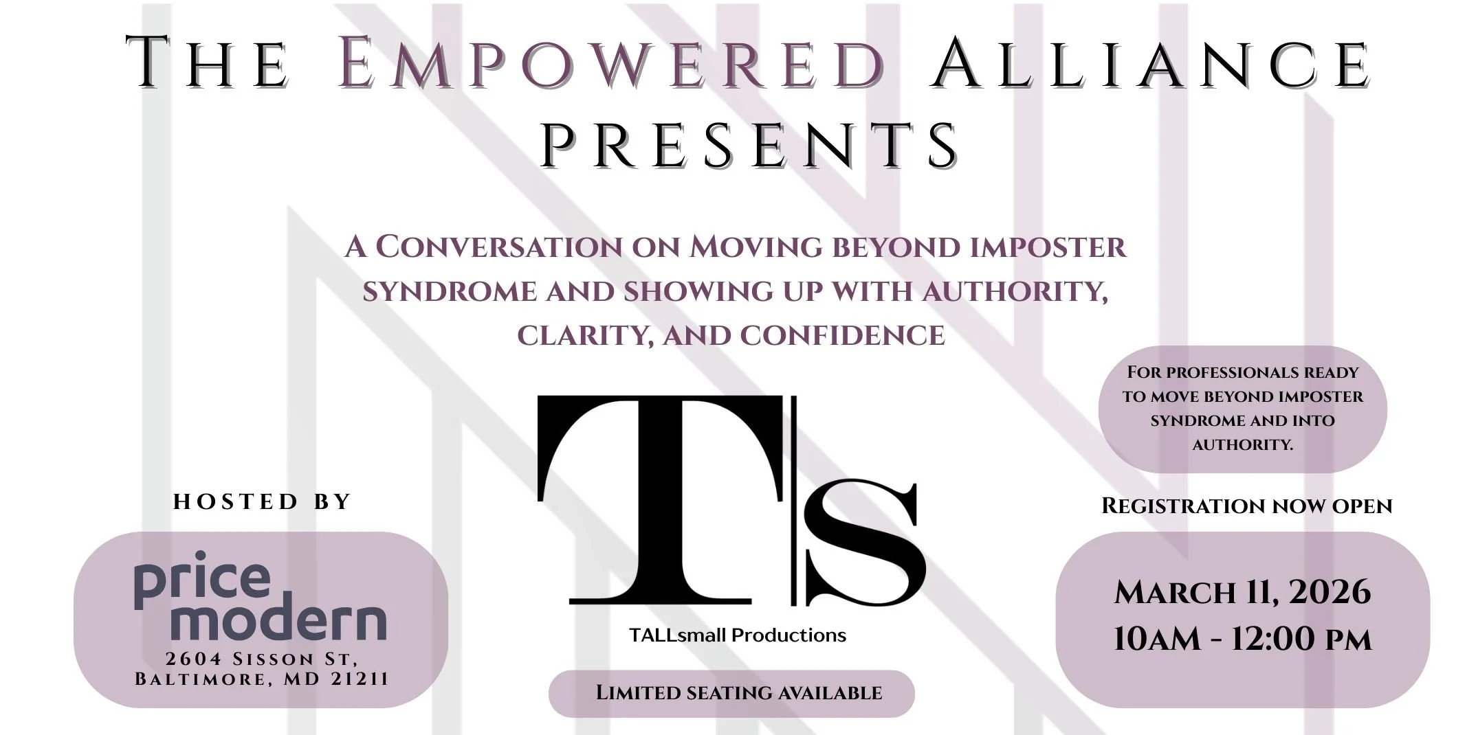 The Empowered Alliance Presents: Authority, Clarity &amp; Confidence: A Conversation on Moving Beyond Imposter Syndrome