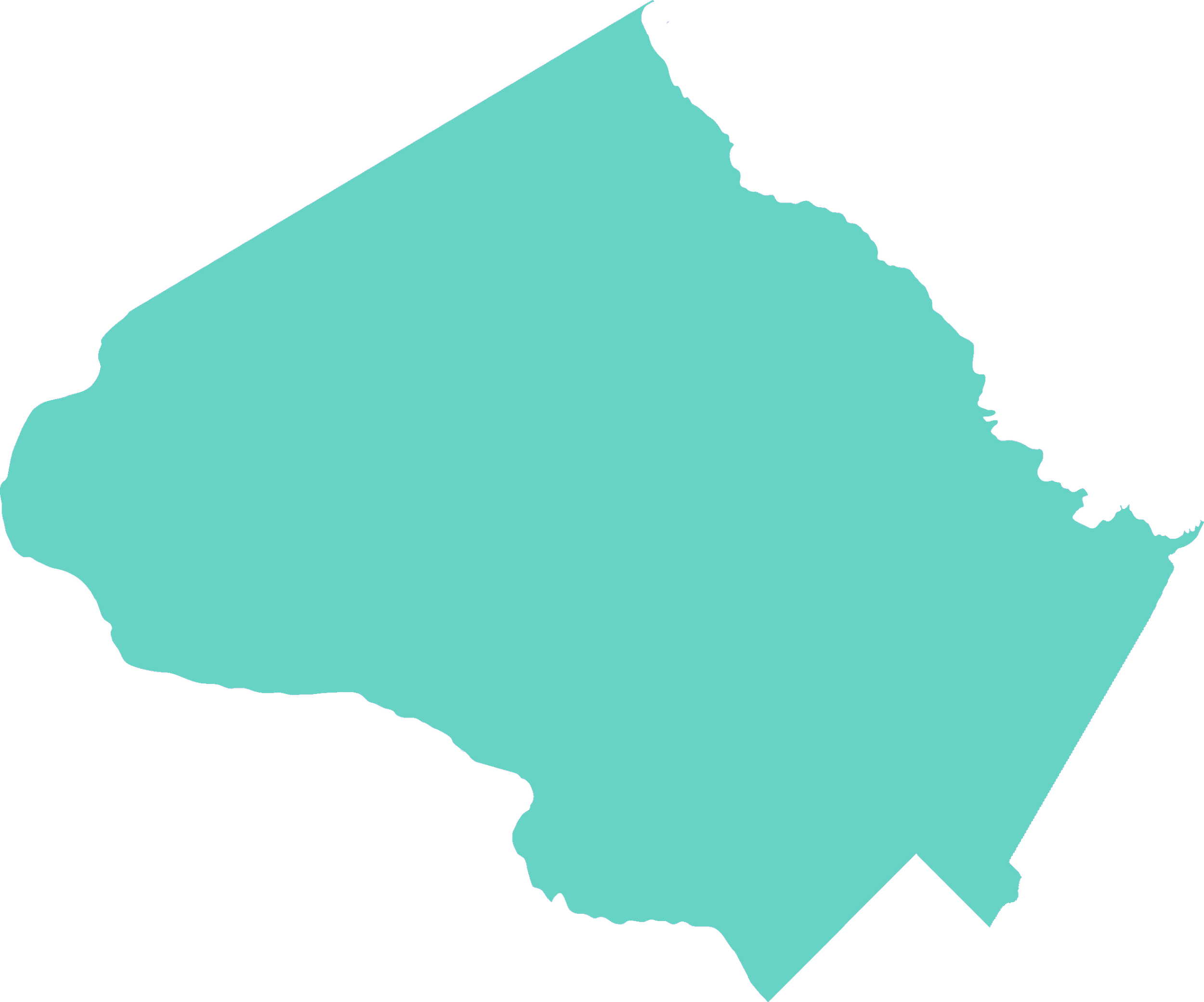 Light blue silhouette map of Hawaii with black outline and transparent background.