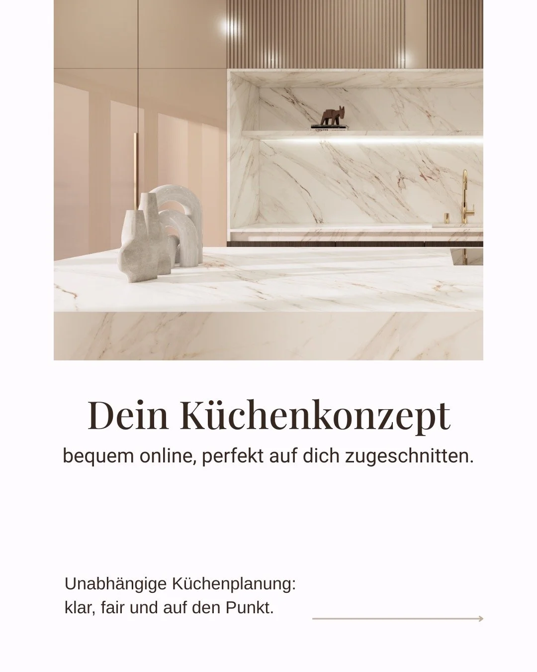 ✨ Unsere Online-K&uuml;chenplanung bringt Klarheit in dein Projekt &ndash; mit 3D-Visualisierungen, technischen Pl&auml;nen und Materialkonzept.
🖋️ Formular ausf&uuml;llen, Angebot in 24 h erhalten und Termin online buchen. 
👉 Jetzt starten &uuml;b