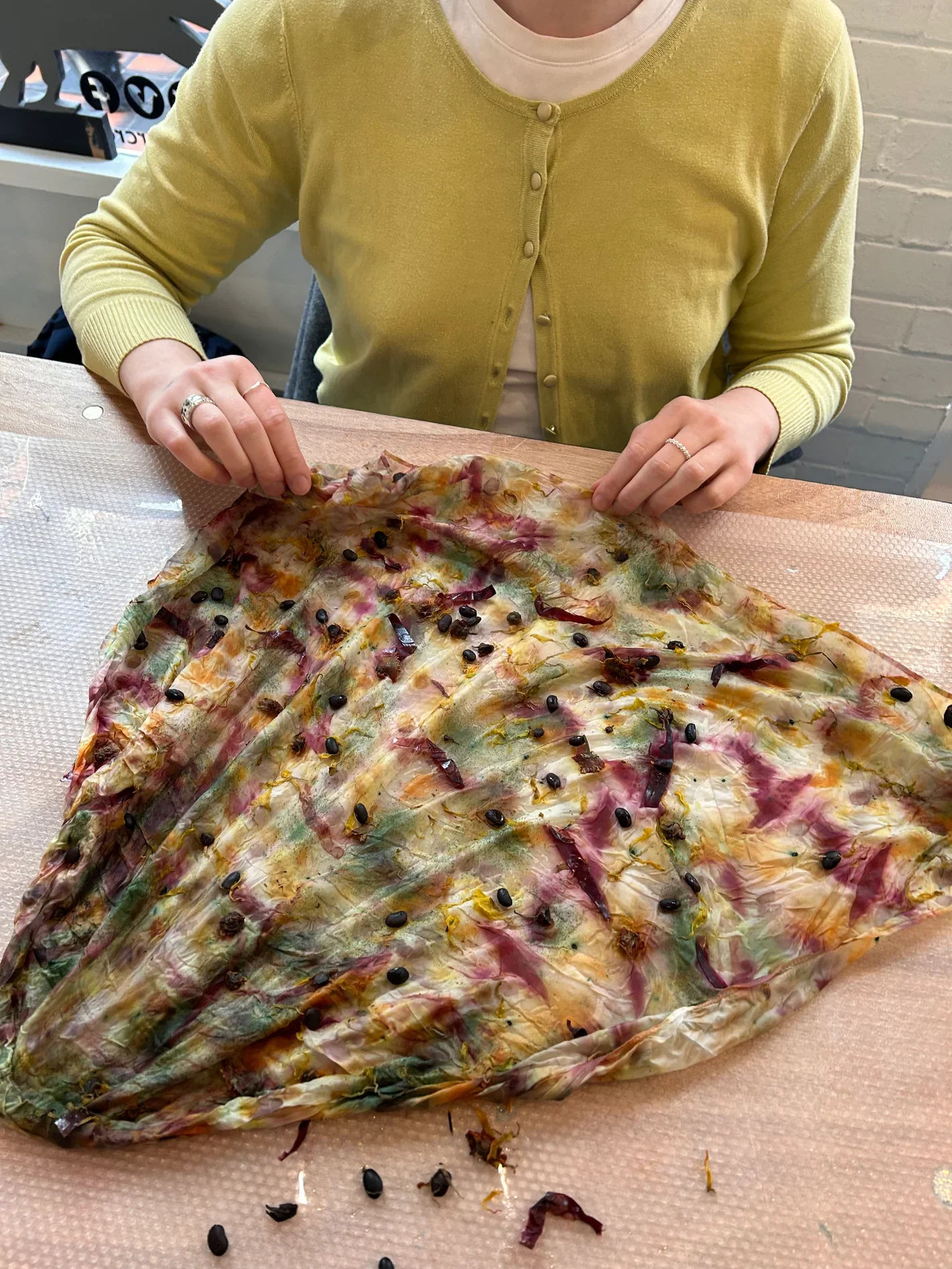 Mon 29 June, 6pm: Botanical Dyed Silk Scarfs with Claire Mellalieu (Three Storey Design)
