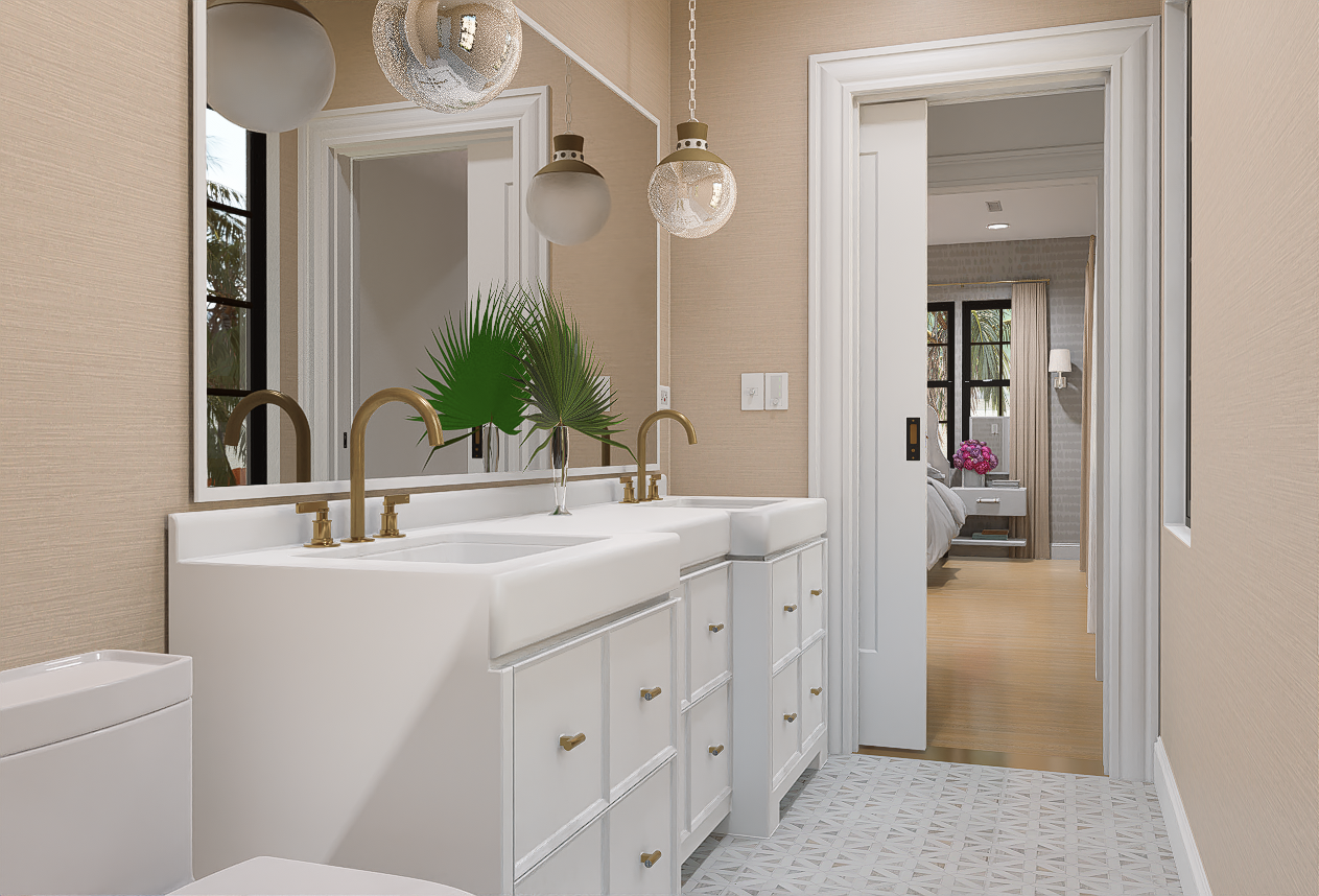Upstairs Jack + Jill Bath 2
