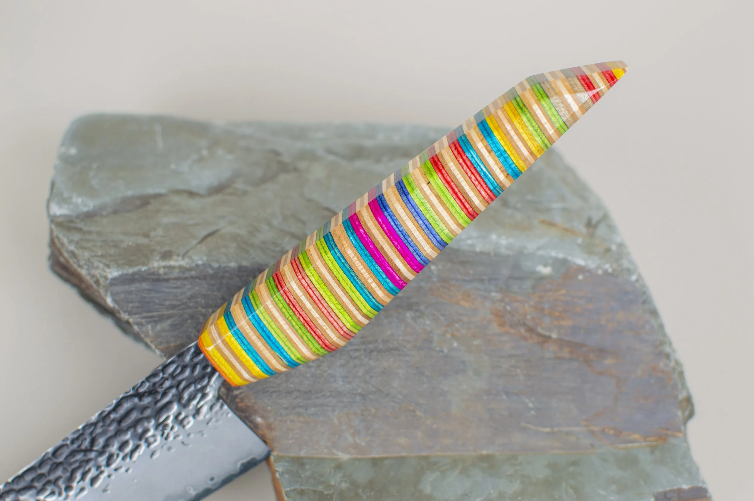 Pressed Skateboard Chef's Knife — No Comply