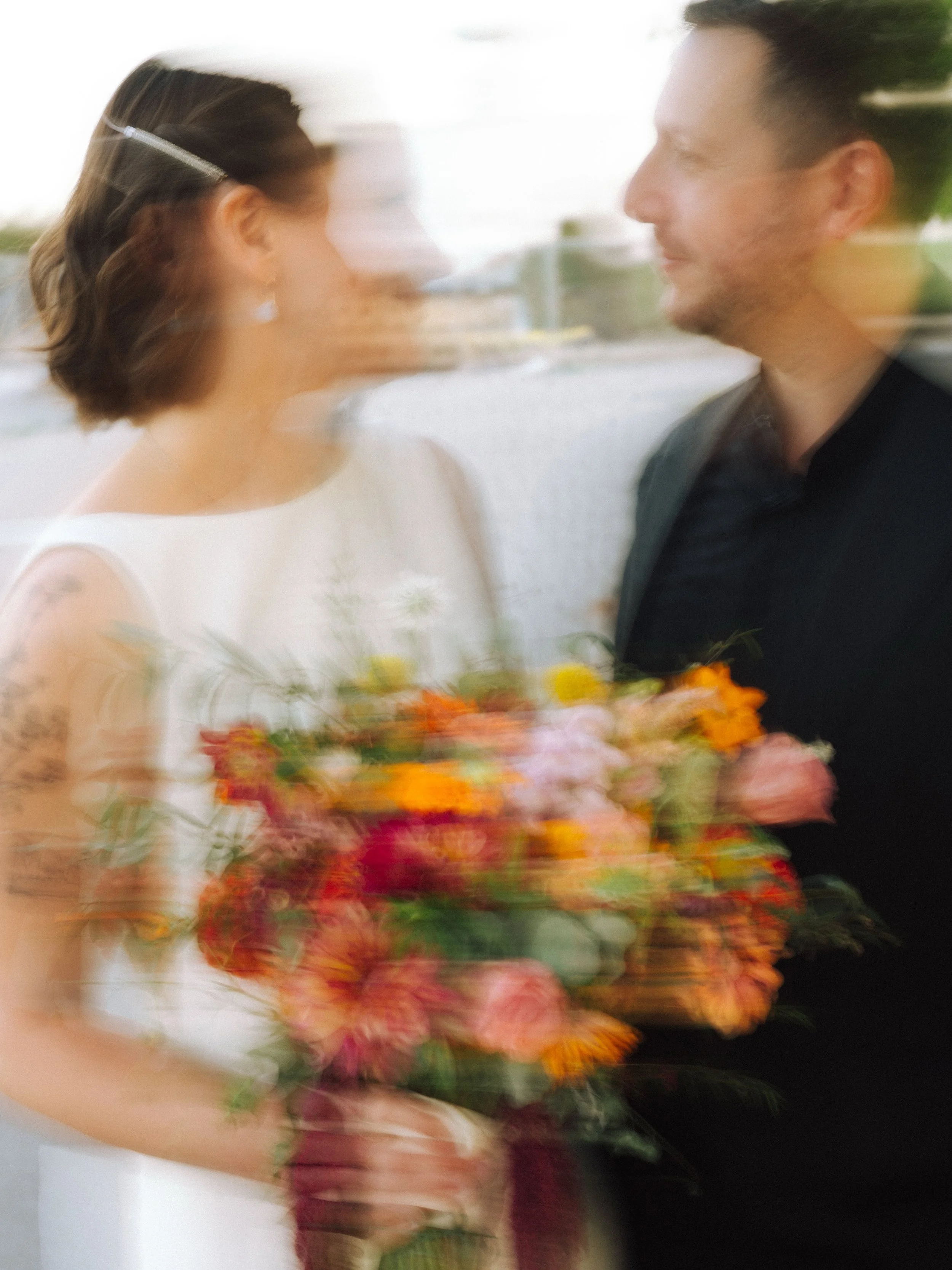 The happiest, brightest late-summer elopement on Belle Isle. If every wedding were this sweet, I would be missing a few teeth. 
.
#detroitelopement #detroitweddingphotographer Belle Isle Detroit micro wedding shot on film and digital.