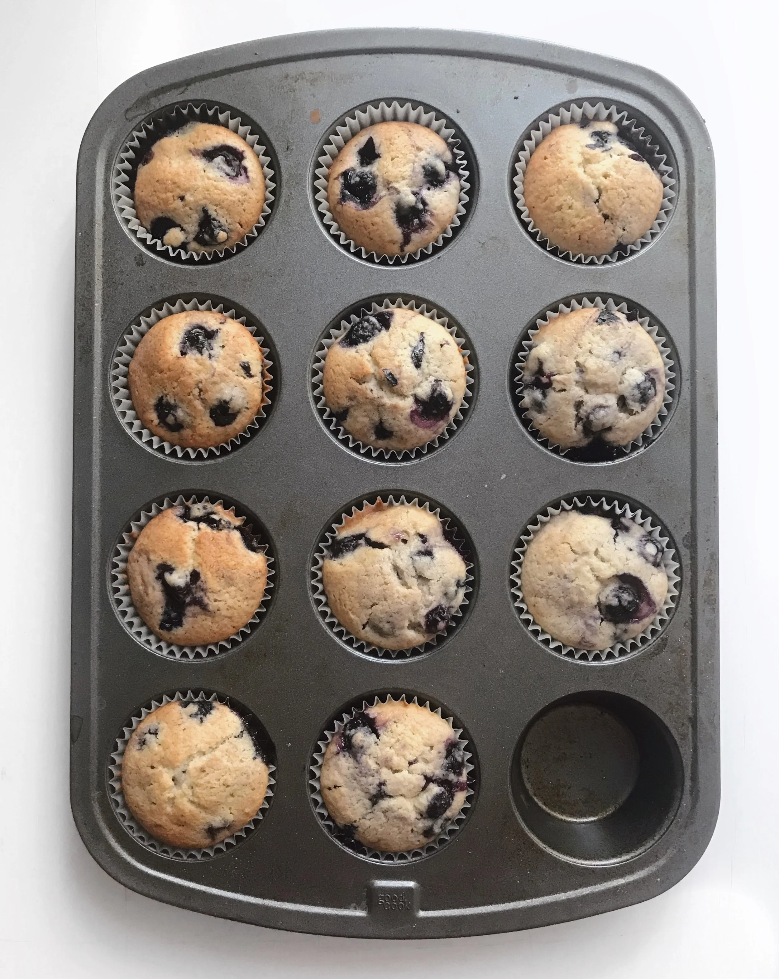 Blueberry Lemon Muffins Recipe from Weeknight Baking by Michelle Lopez