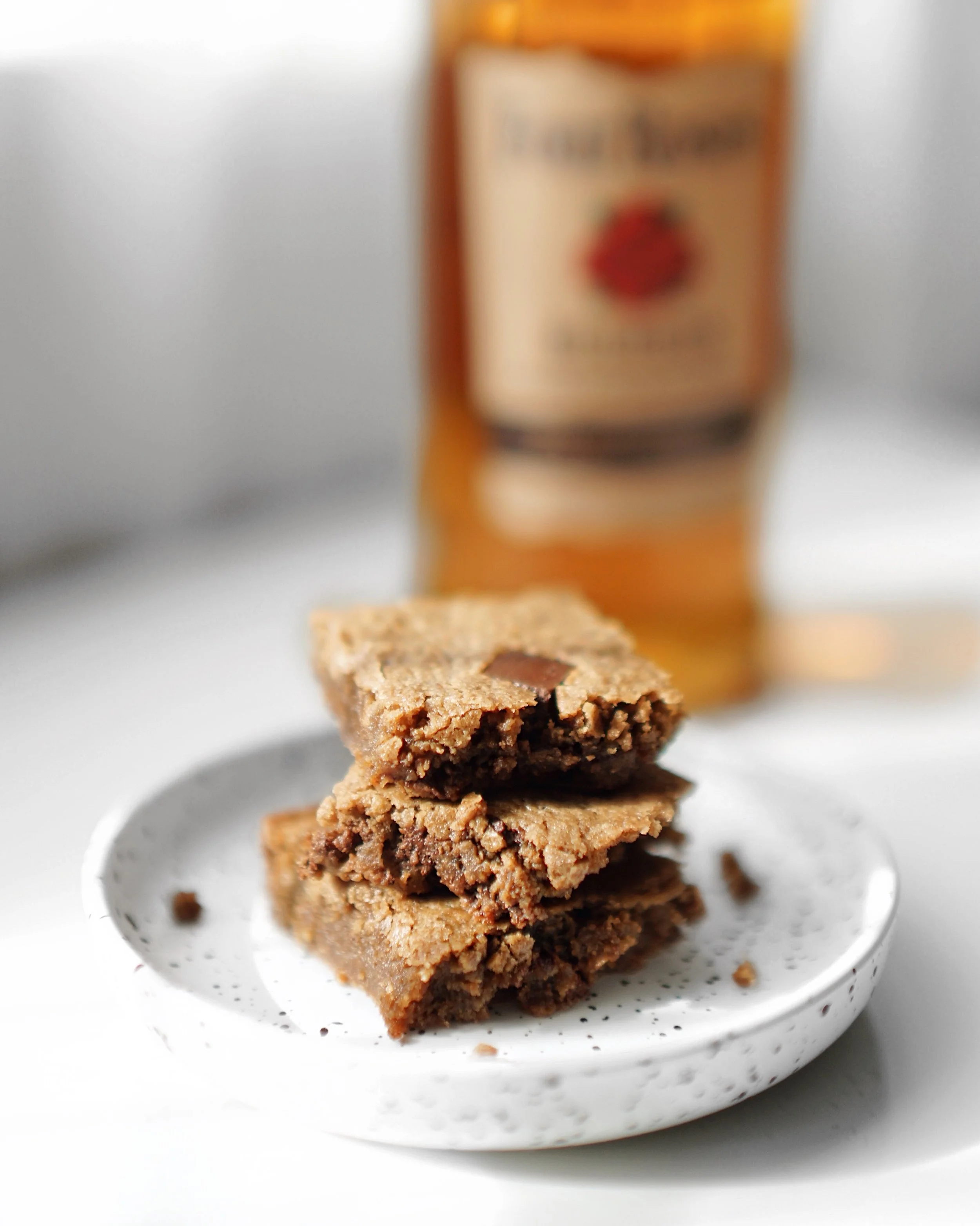 Four Roses Bourbon Brown Butter Chocolate Chunk Blondies Recipe