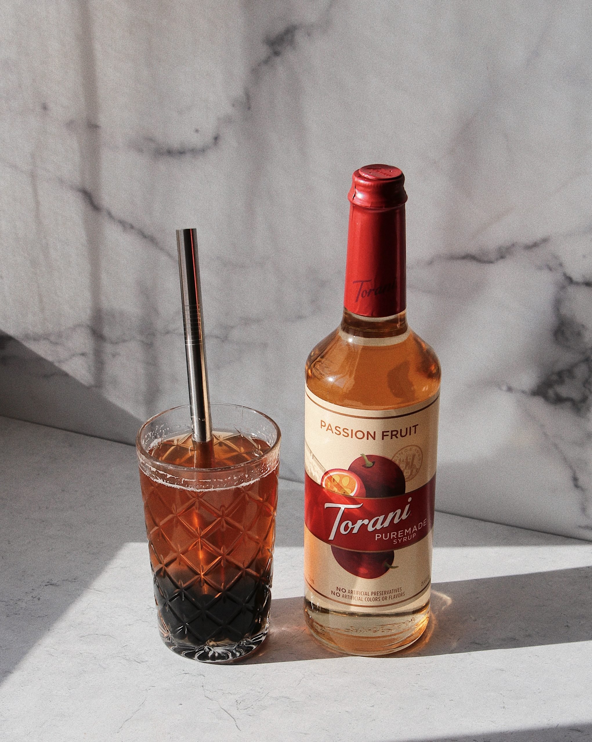 Passionfruit Black Tea Boba Recipe with Torani Puremade Syrup