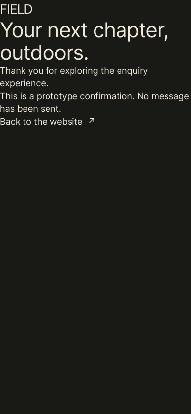 Enquiry confirmation — FIELD · Mobile 390.png