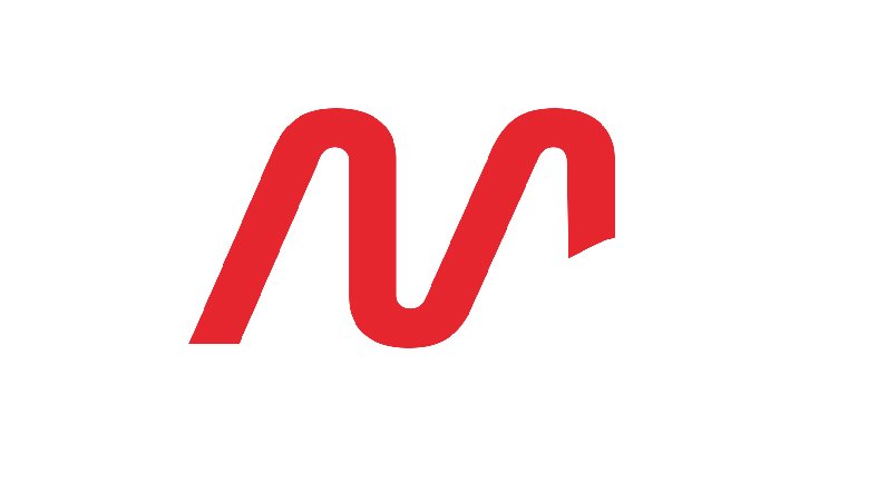 Red stylized letter 'N' on a white background.