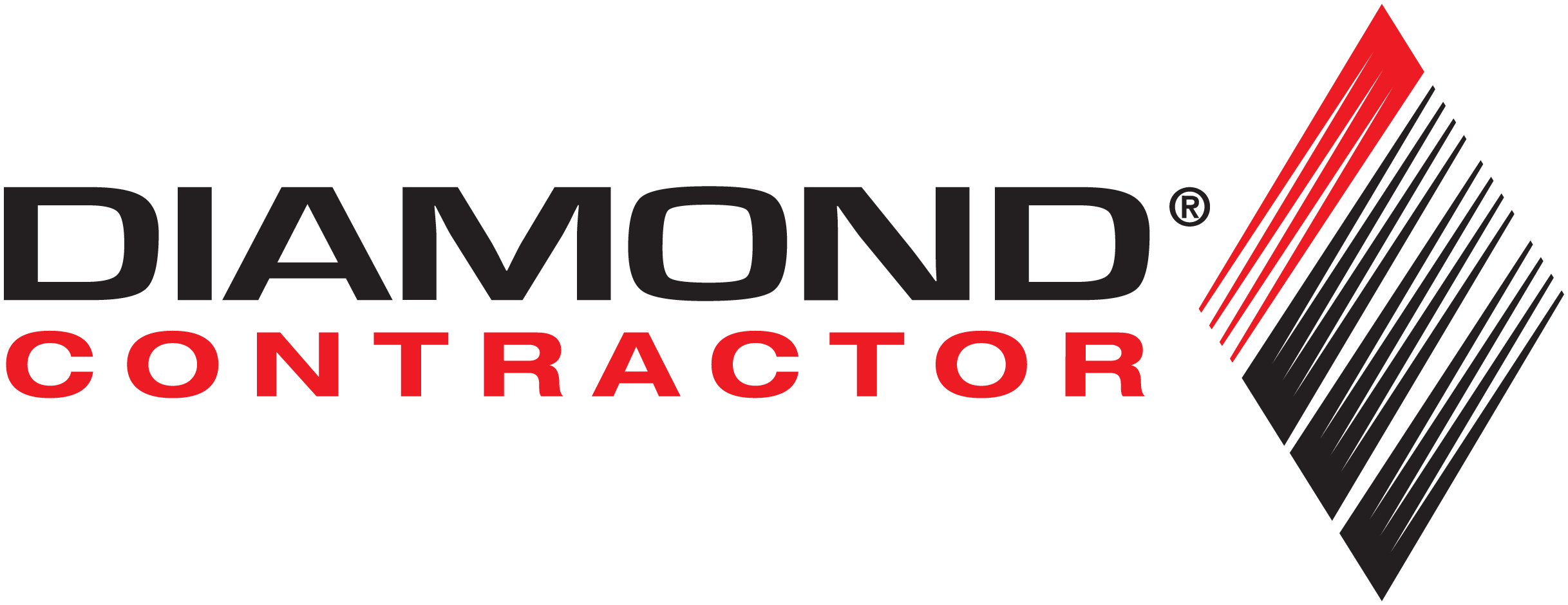 Mitsubishi Electric Diamond Contractor badge with a black and red diamond