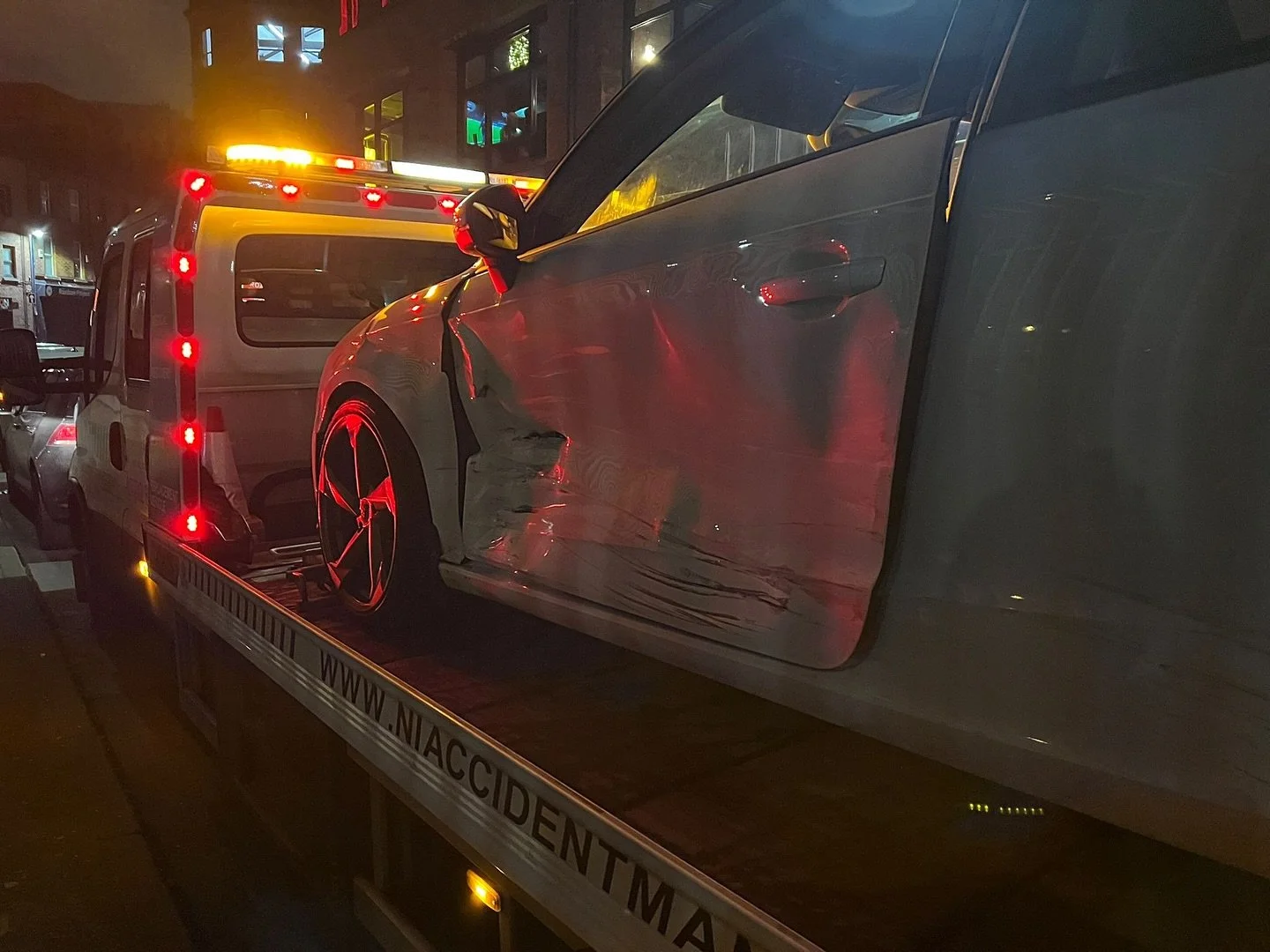 Night-time collection done.
NI Accident Management &mdash; when it happens, we handle it. 🌙🚗