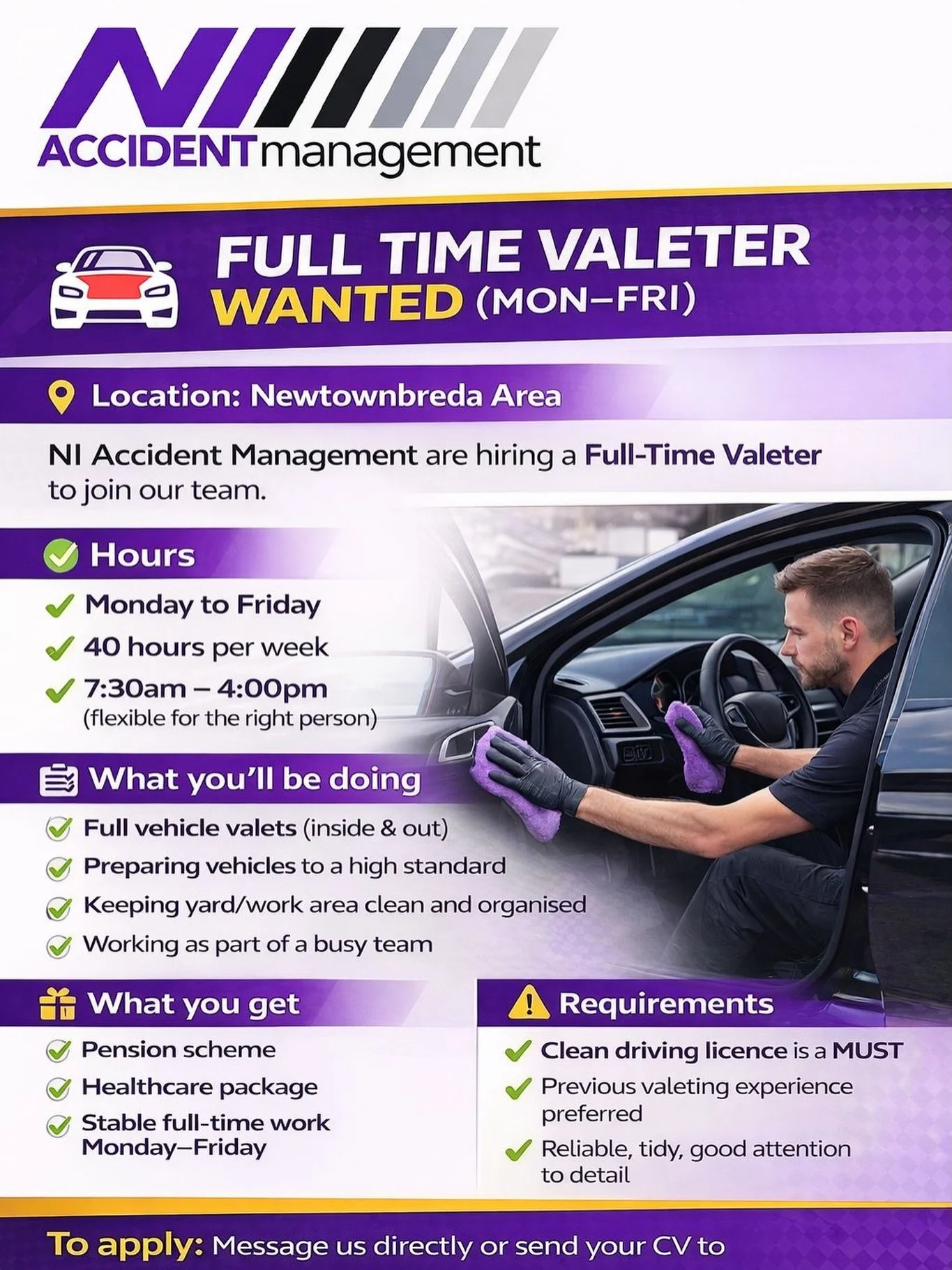 Like &amp; Share ! Message us on Facebook, Instagram or shoot us an email: Claims@niaccidentmanagement.com 🤝